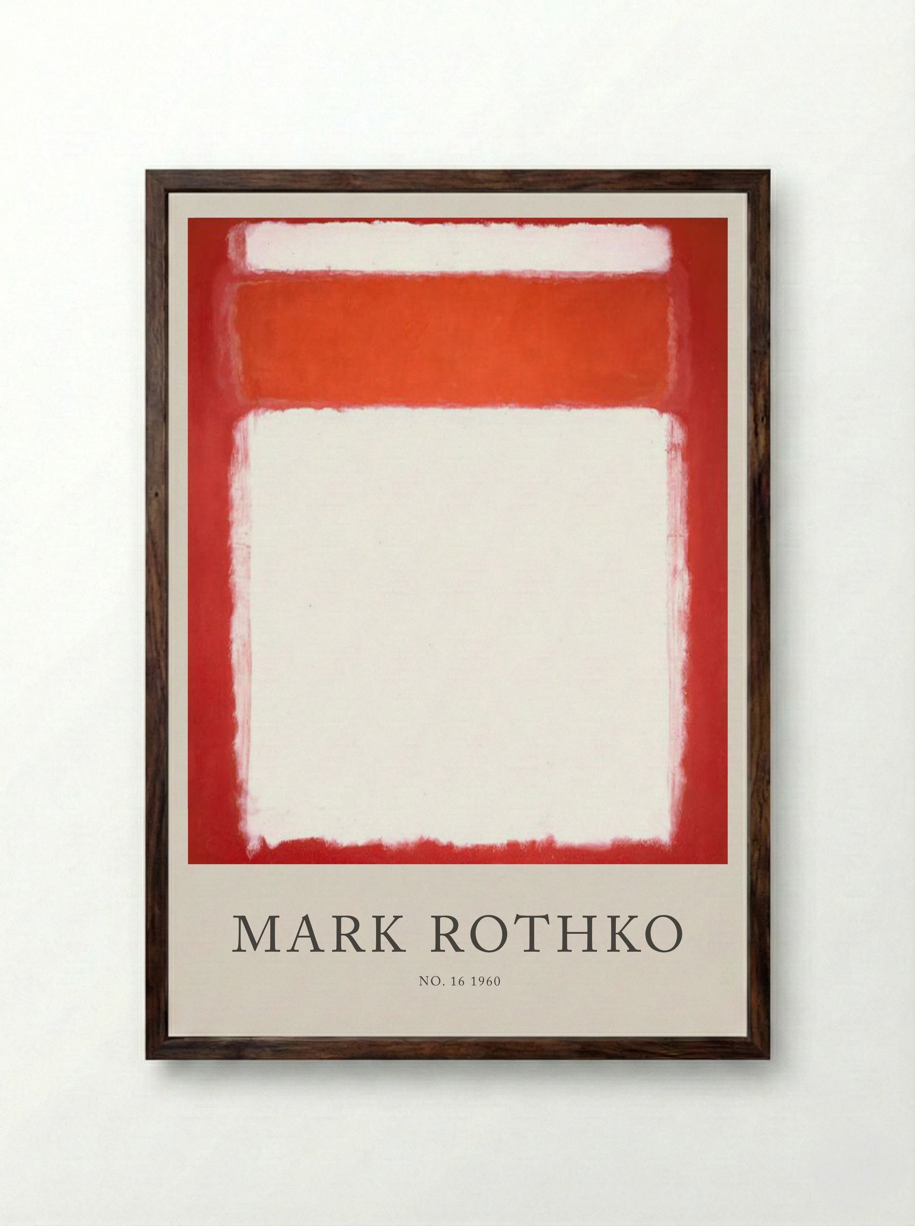 No. 16 - Mark Rothko - Framed Print Dark Wood