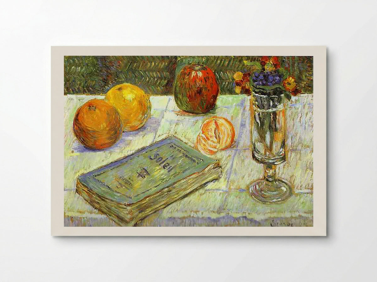 Still Life with a Book - Armand Guillaumin - Poster