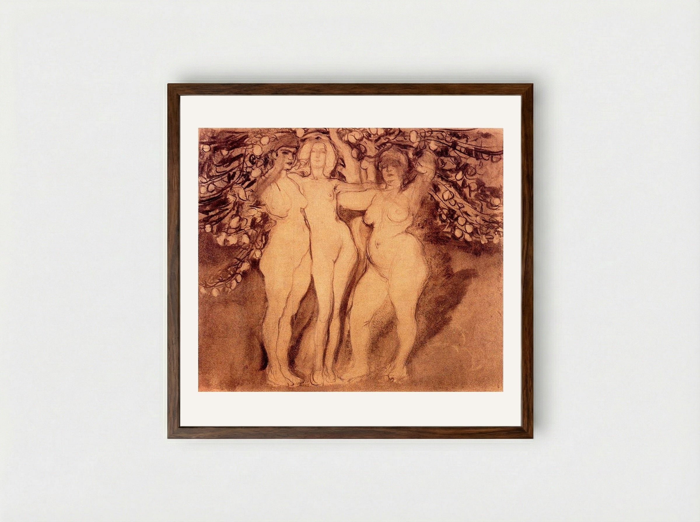 Study for "Autumn Sun" - Frantisek Kupka - Framed Print Dark Wood