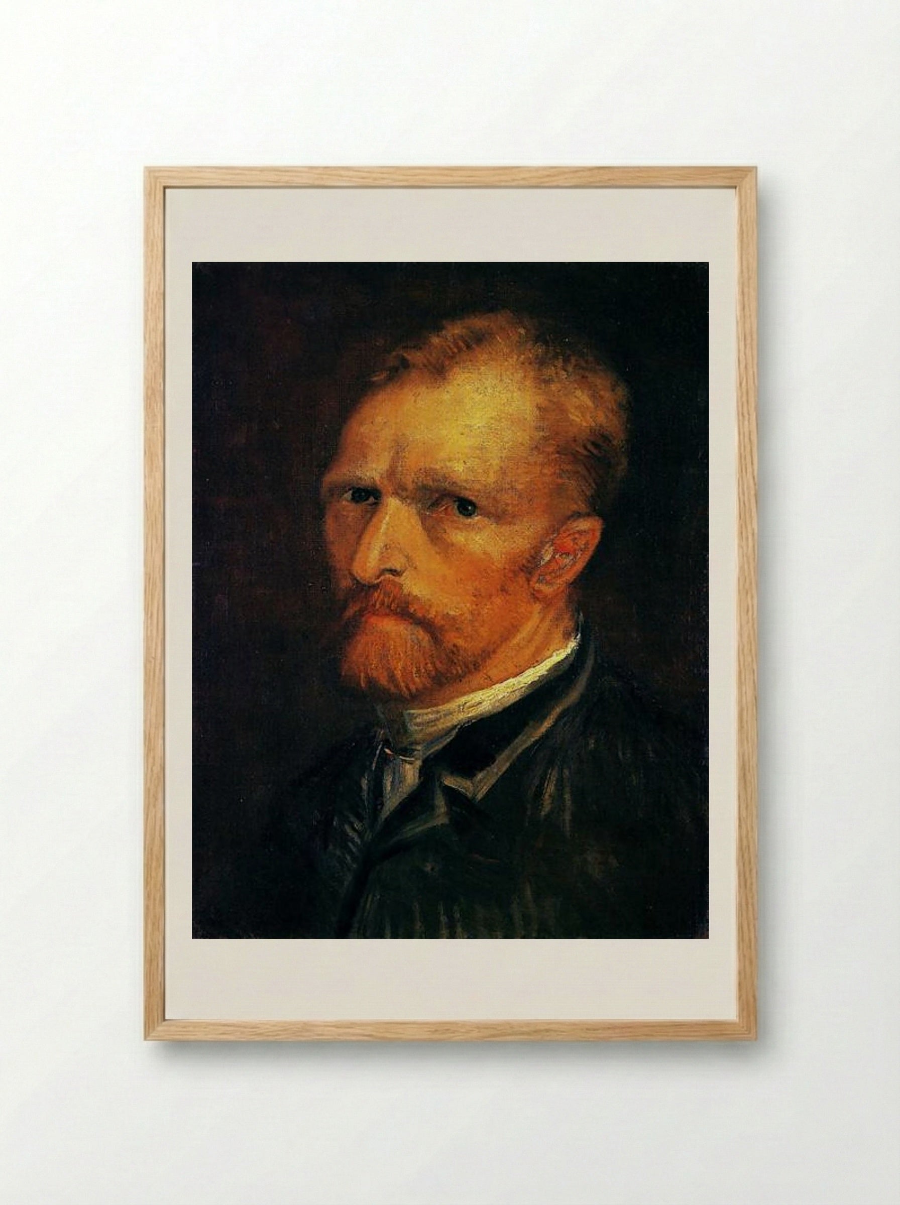 Self-Portrait (Vincent van Gogh) - Vincent van Gogh - Framed Print Wood
