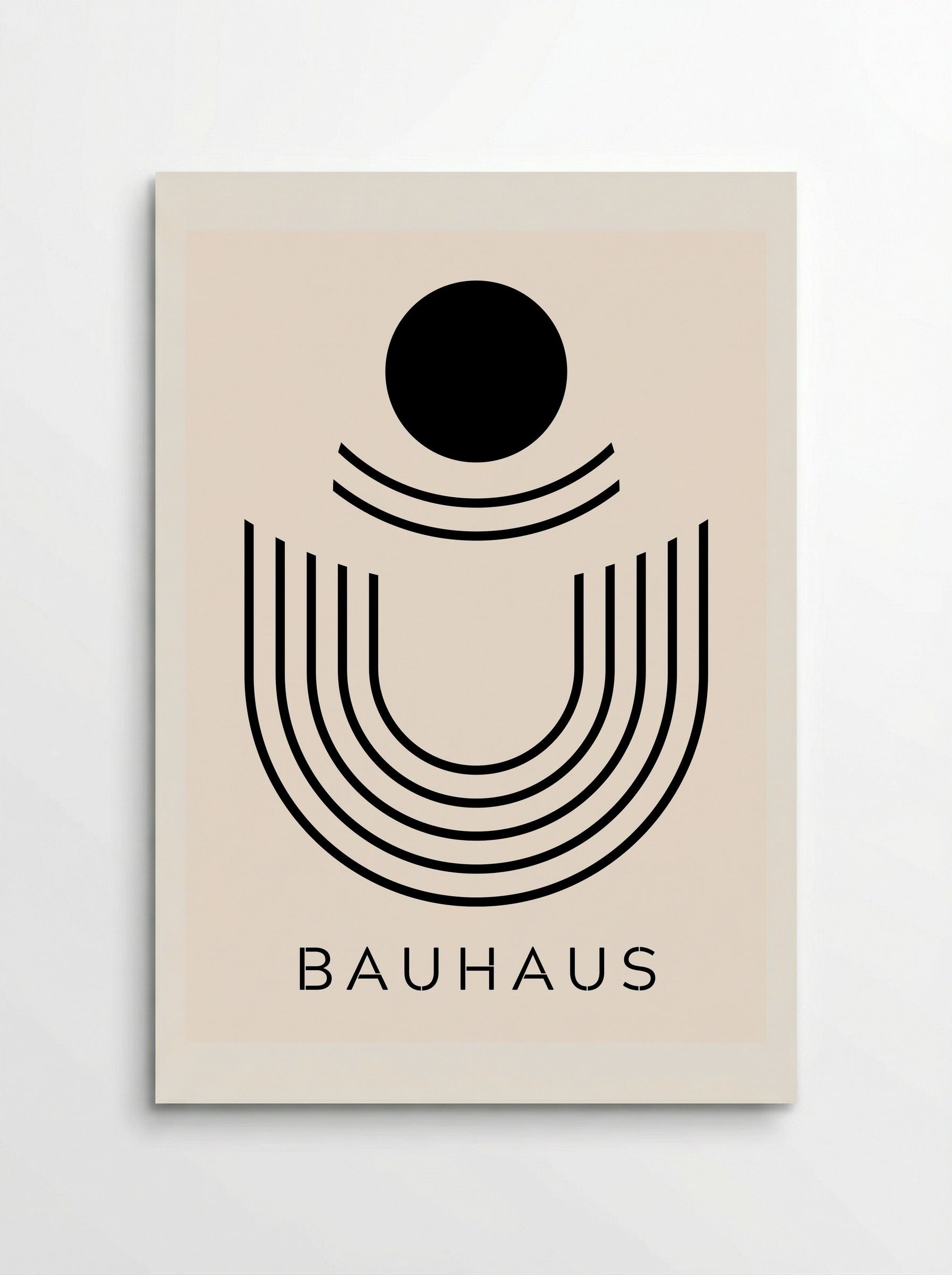 Bauhaus Arches and Orbit - Poster