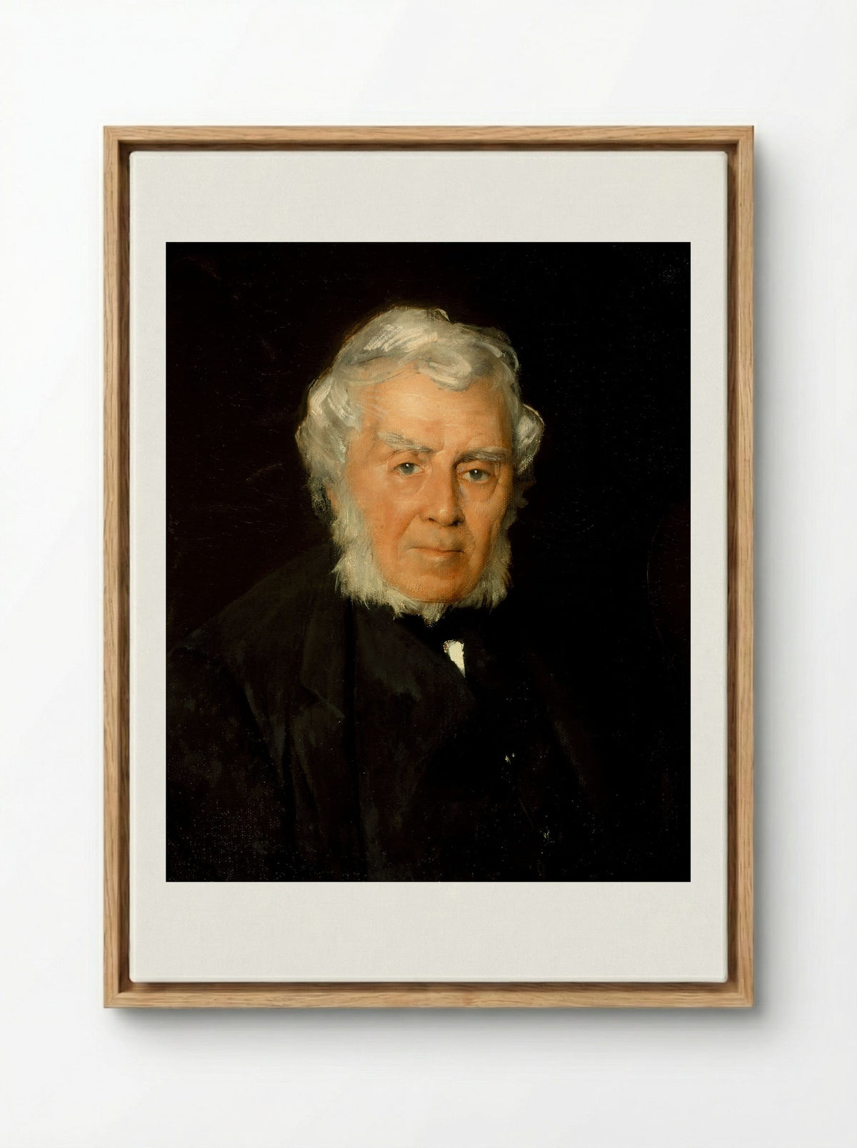 Portrait of Robert Walter Weir - Julian Alden Weir - Framed Canvas Wood