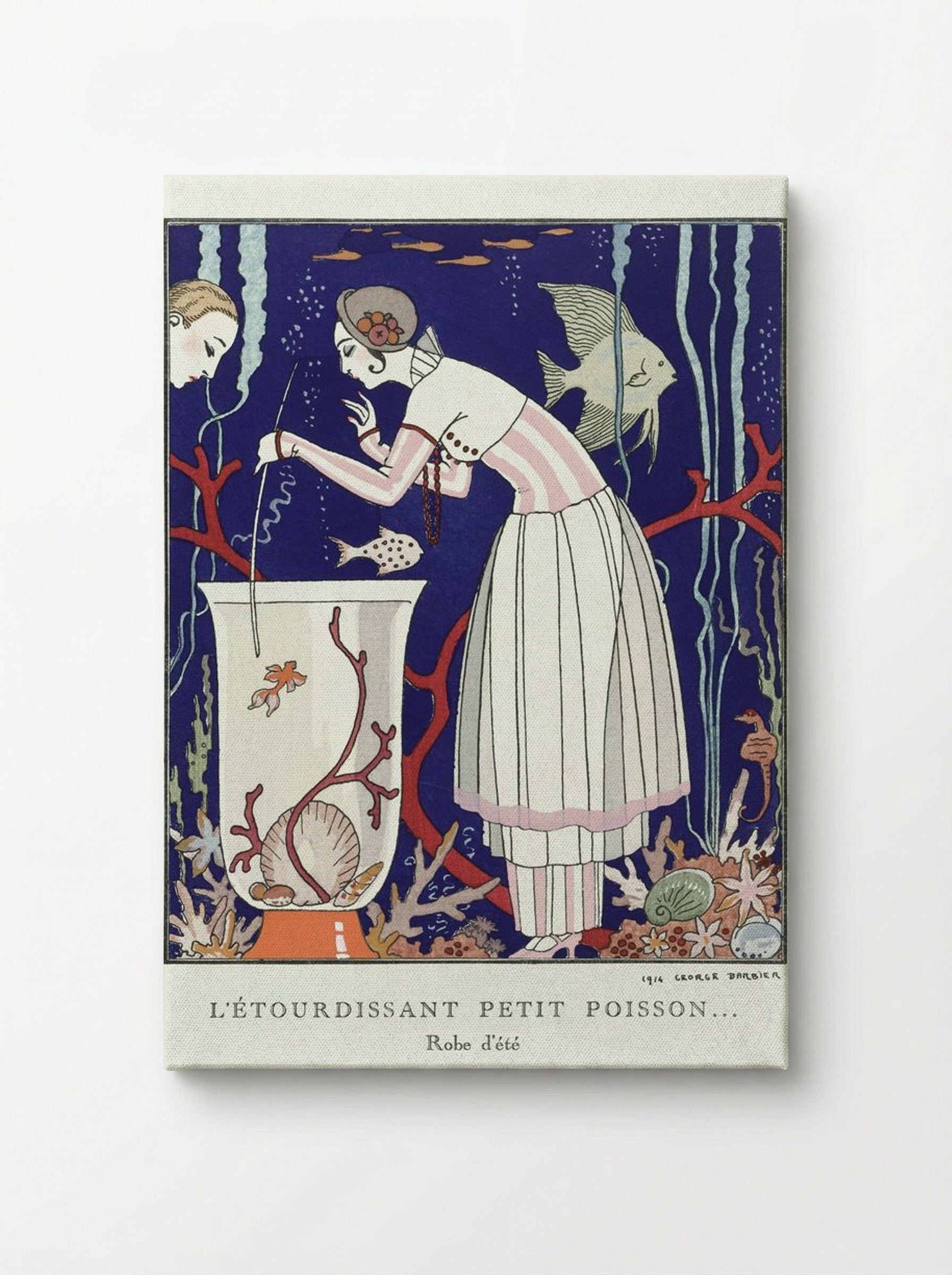 L'Étourdissant Petit Poisson (Robe d'Été) - George Barbier - Canvas