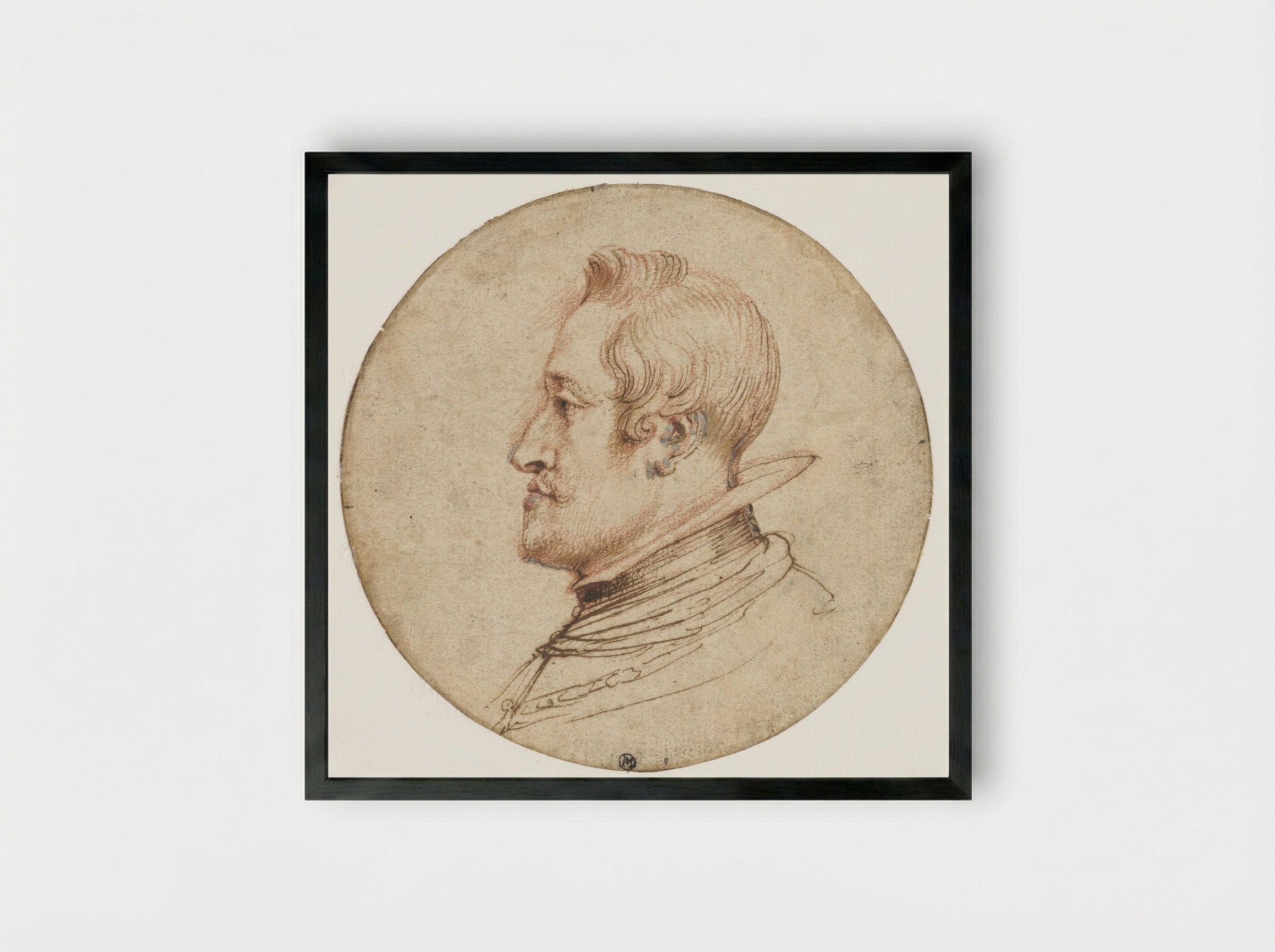 Portrait of Archduke Charles of Austria (Don Carlos) - Peter Paul Rubens - Framed Print Black
