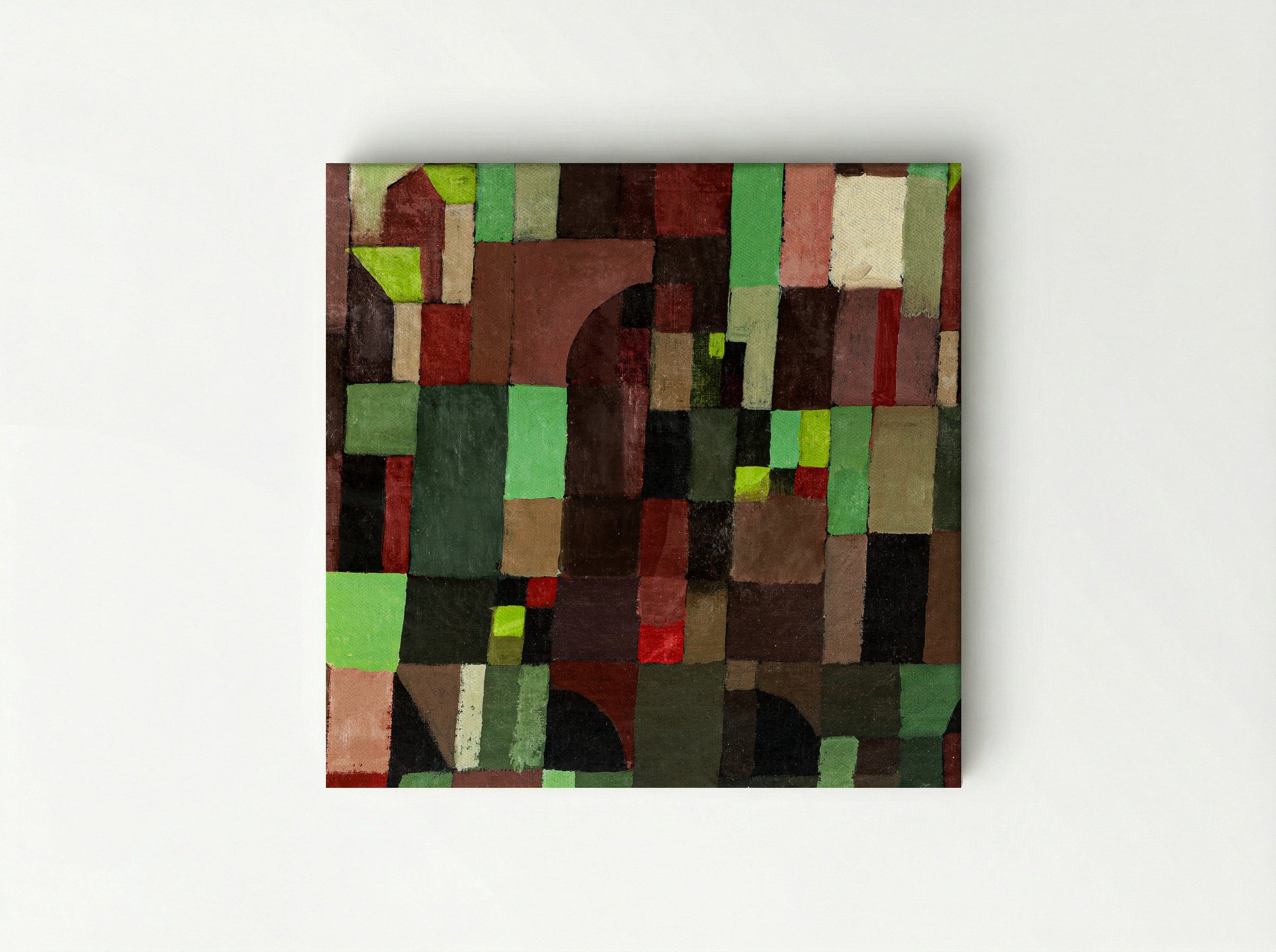 Red and Green Architecture - Paul Klee - Canvas