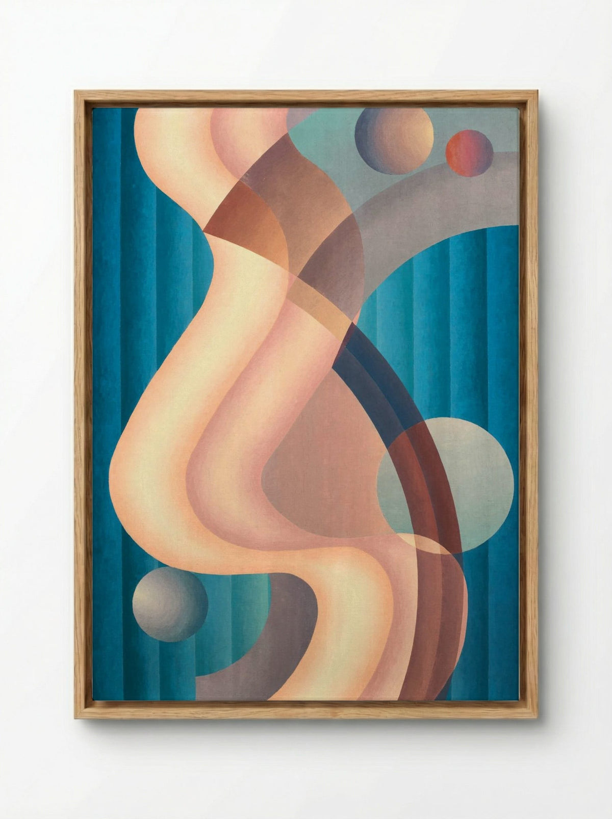 Composition No. 6 - Stuart Walker - Framed Canvas Wood