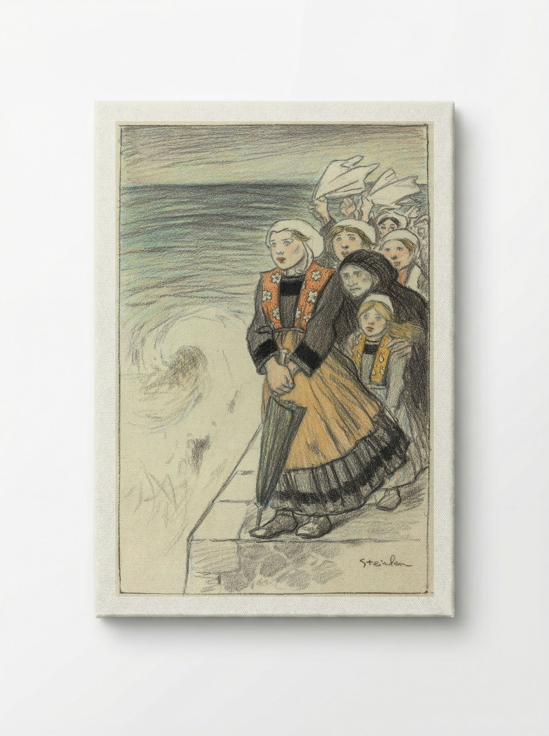 Sailors' Wives - Théophile Alexandre Steinlen - Canvas