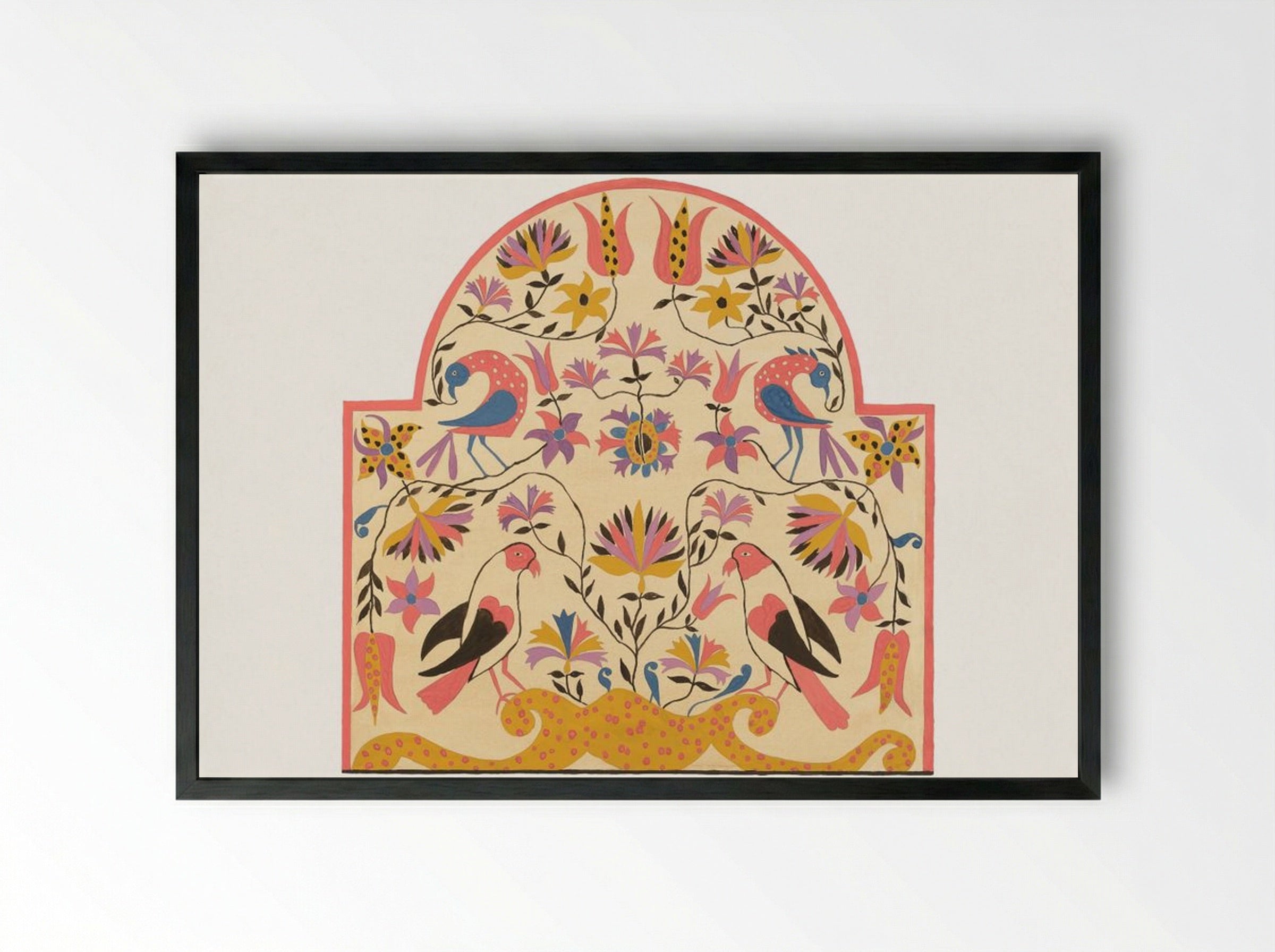 Study for Proposed Portfolio: Decorated Chests of Rural Pennsylvania - Fine Art Print - Framed Print Black