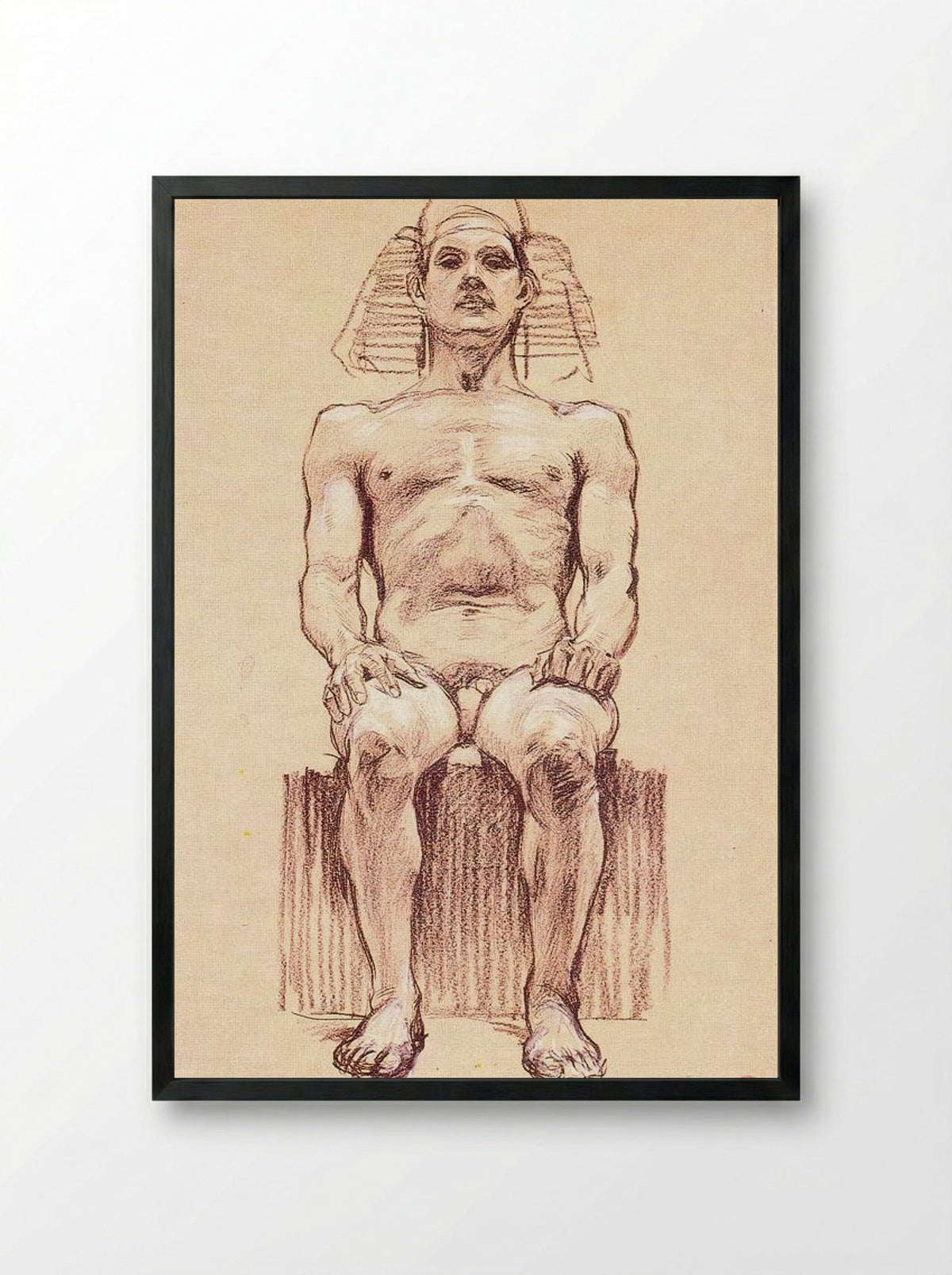The Man and the Earth - Frantisek Kupka - Framed Print Black
