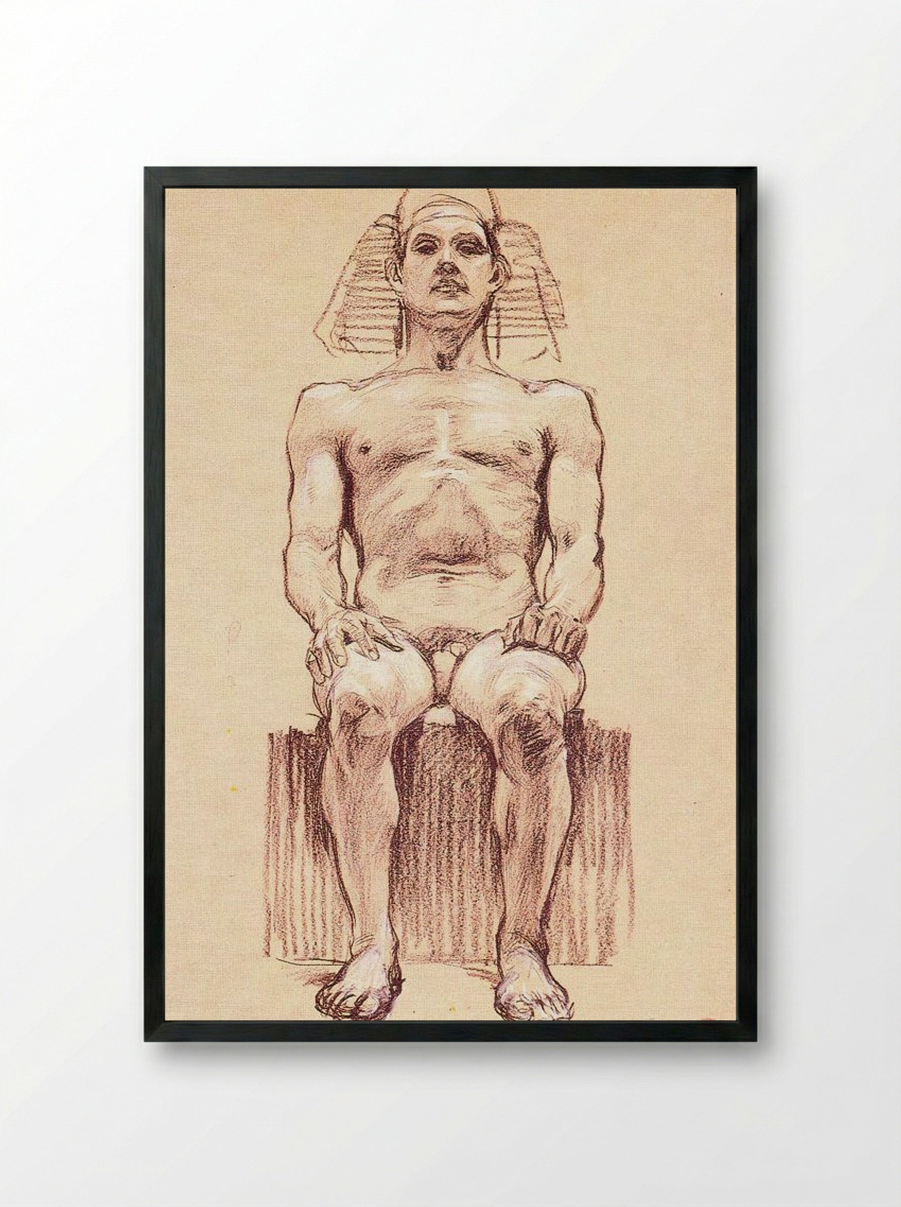 The Man and the Earth - Frantisek Kupka - Framed Print Black