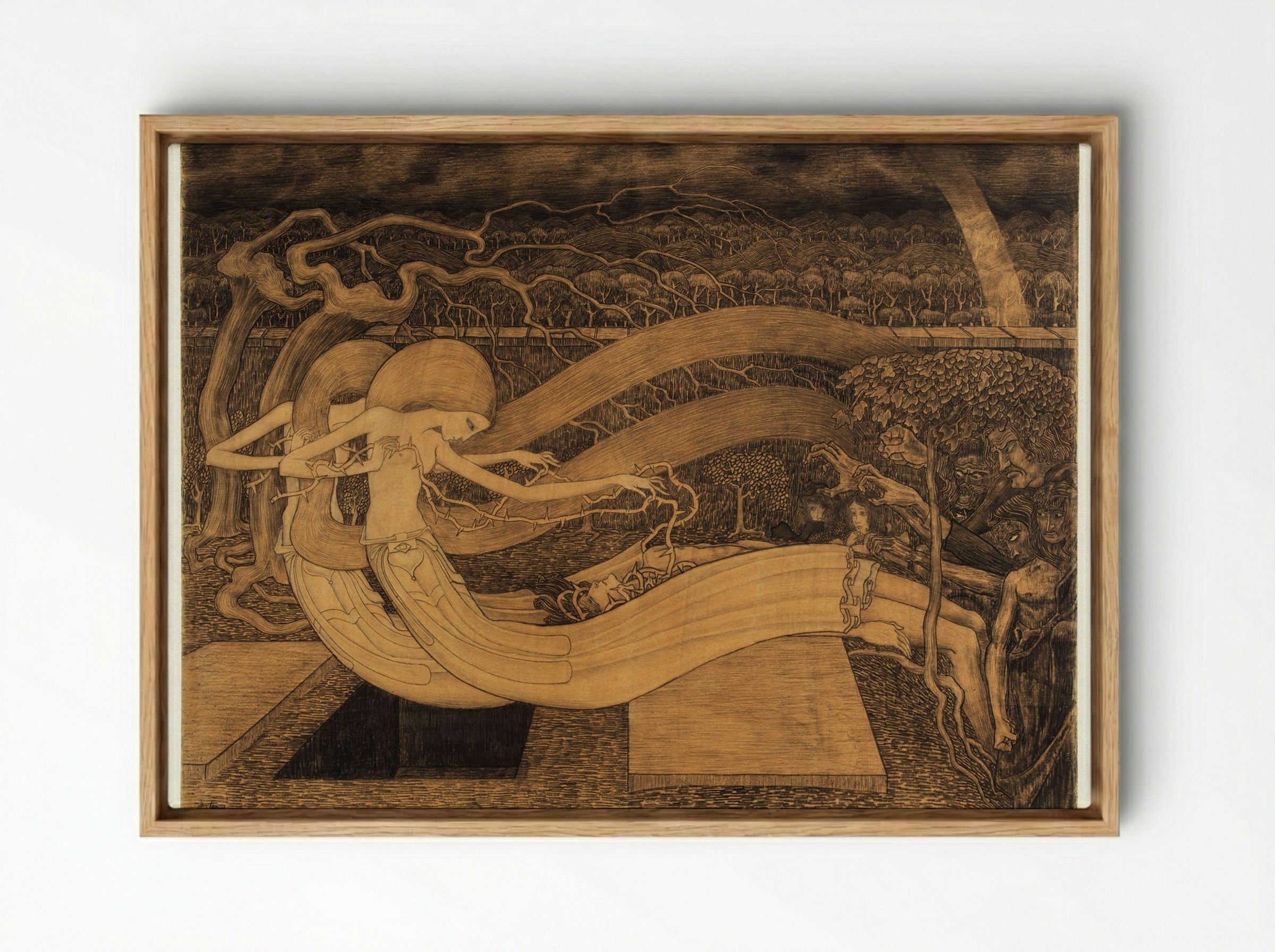 O Grave, Where is Thy Victory? - Jan Toorop - Framed Canvas Wood