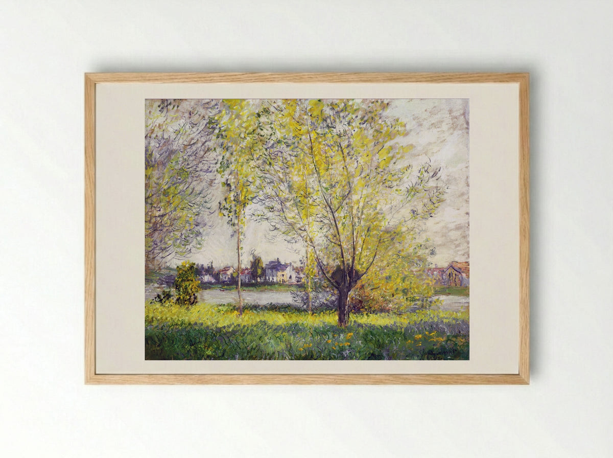 The Willows - Claude Monet - Framed Print Wood