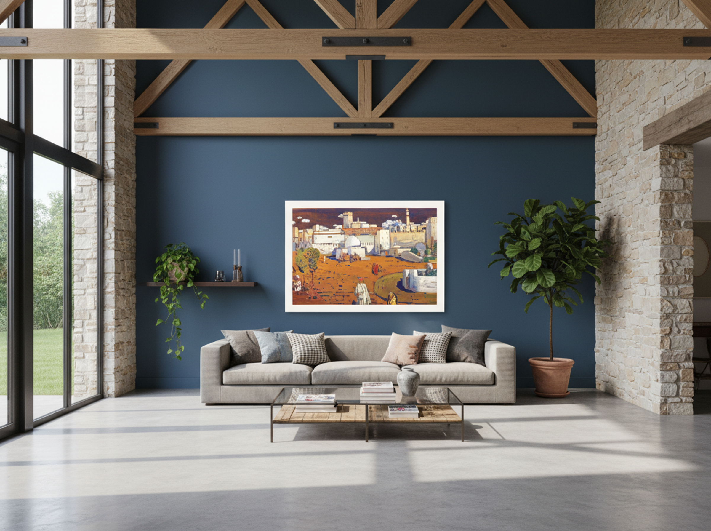 Untitled (Arab Town Scene) - Fine Art Print - Lifestyle