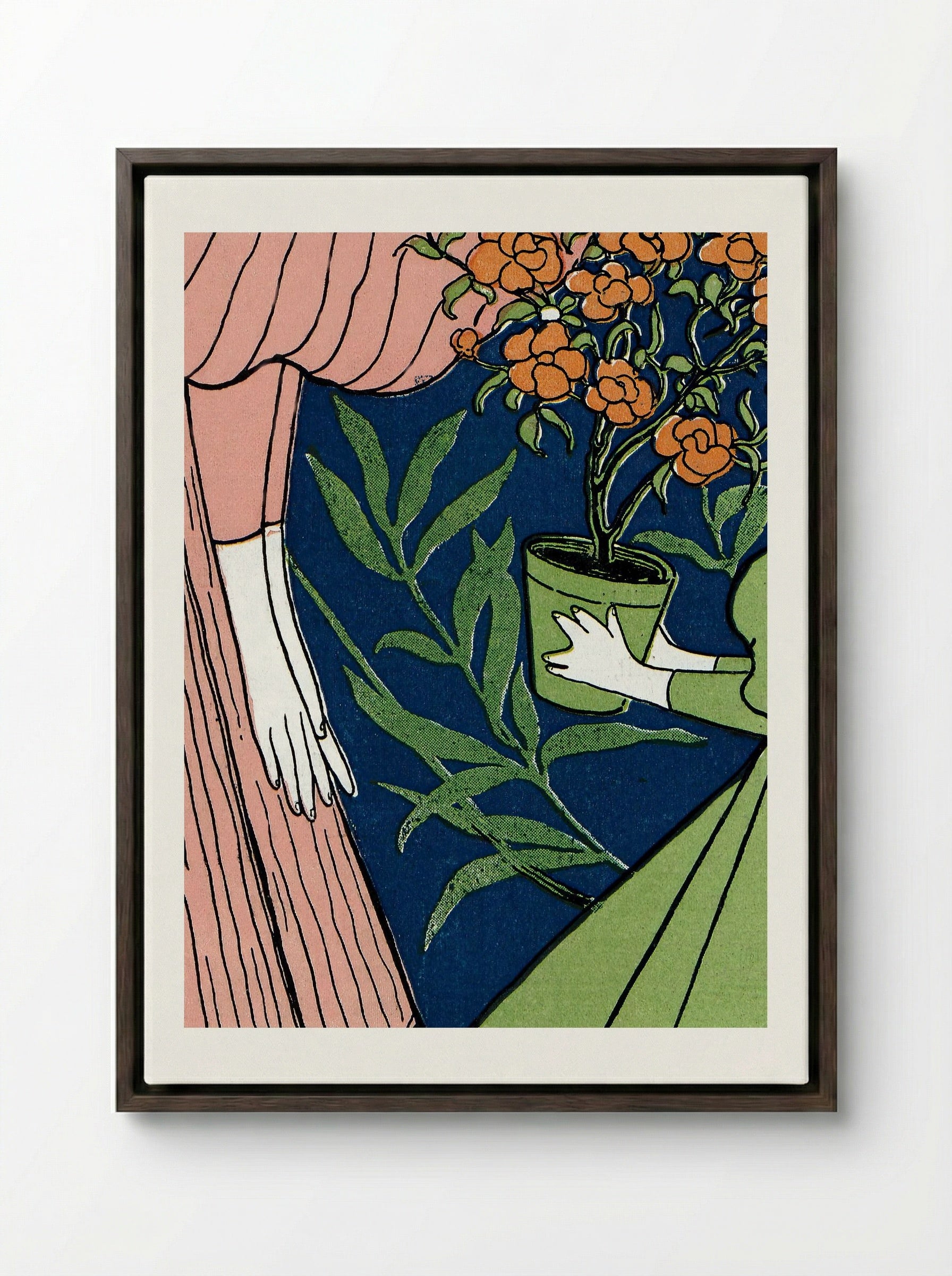 Jugend, Issue No. 40 - Josef Rudolf Witzel - Framed Canvas Dark Wood