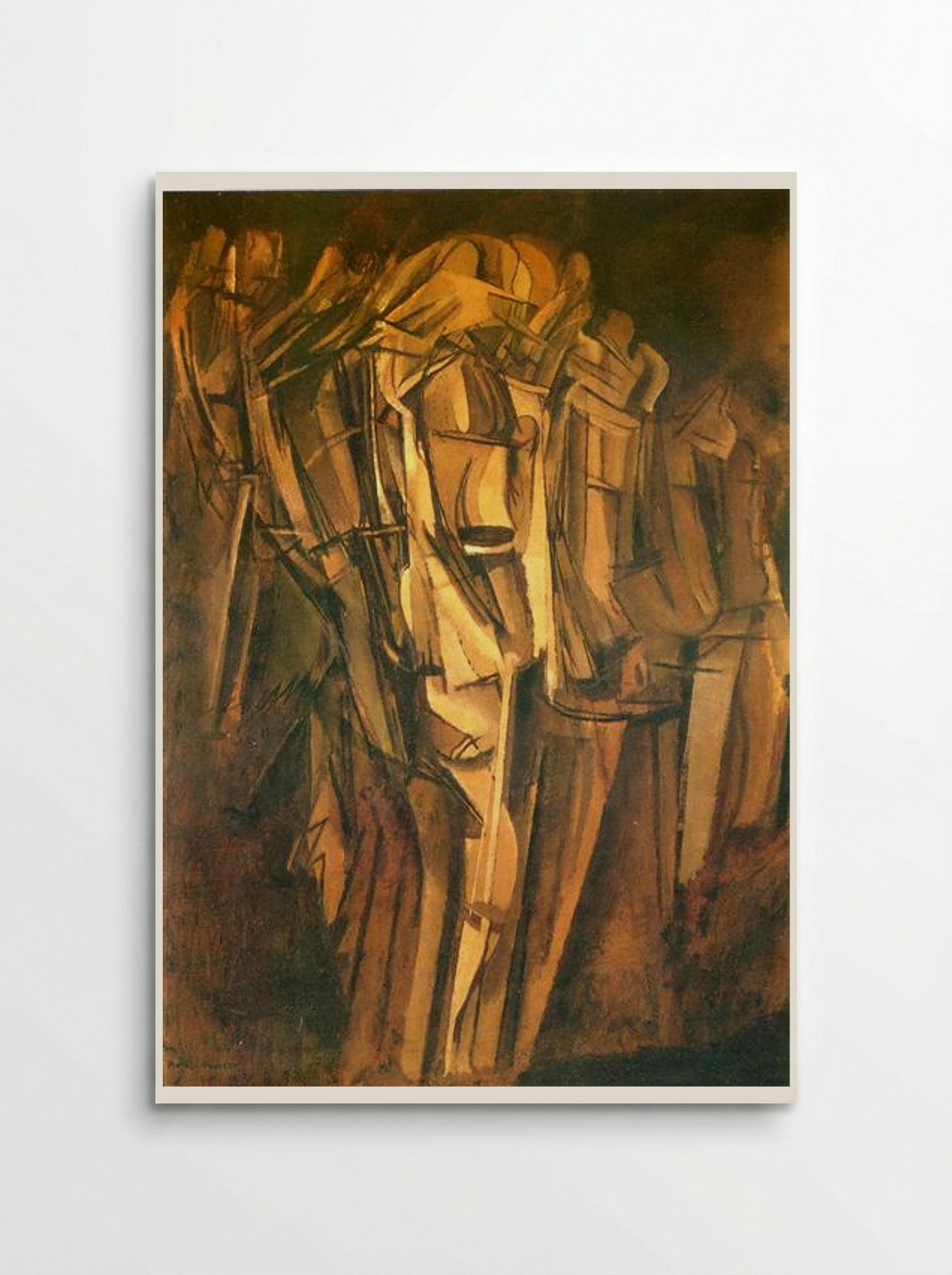 Sad Young Man in a Train - Marcel Duchamp - Poster
