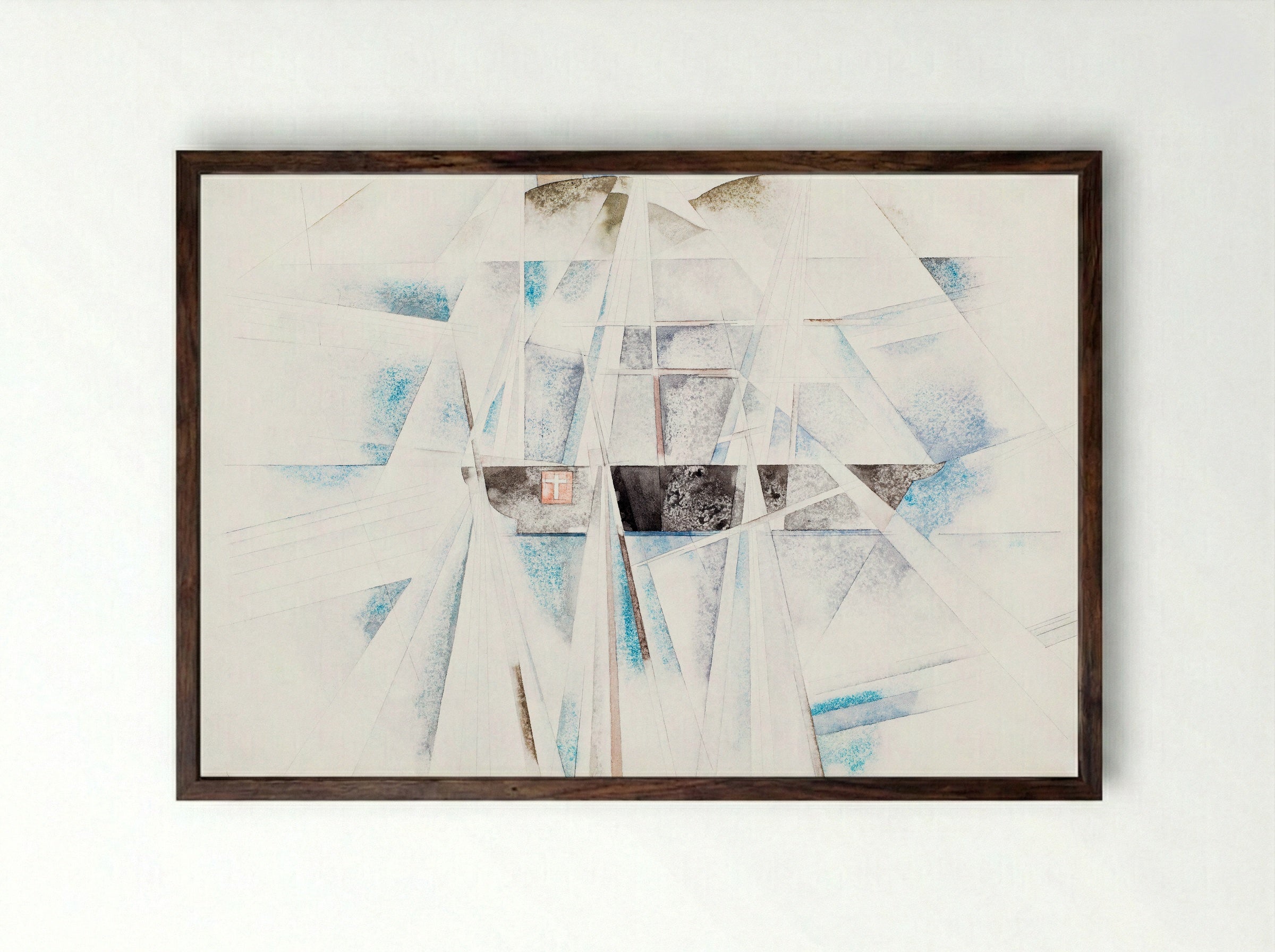 Bermuda No. 2, The Schooner - Charles Demuth - Framed Print Dark Wood