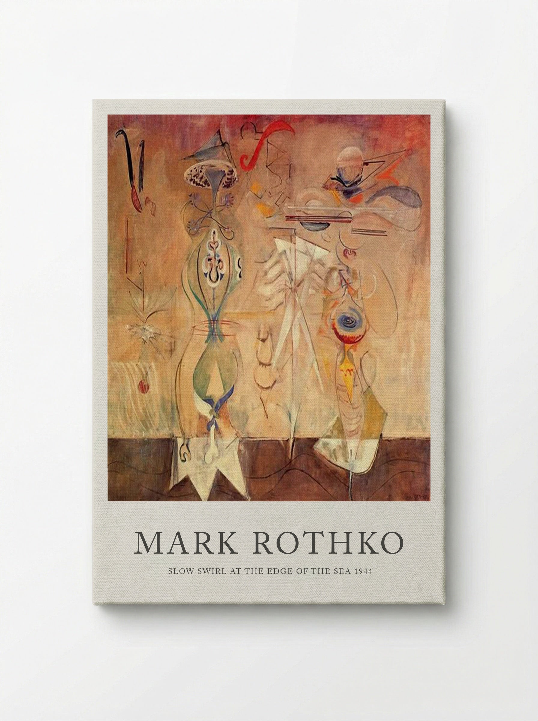 Slow Swirl at the Edge of the Sea - Mark Rothko - Canvas