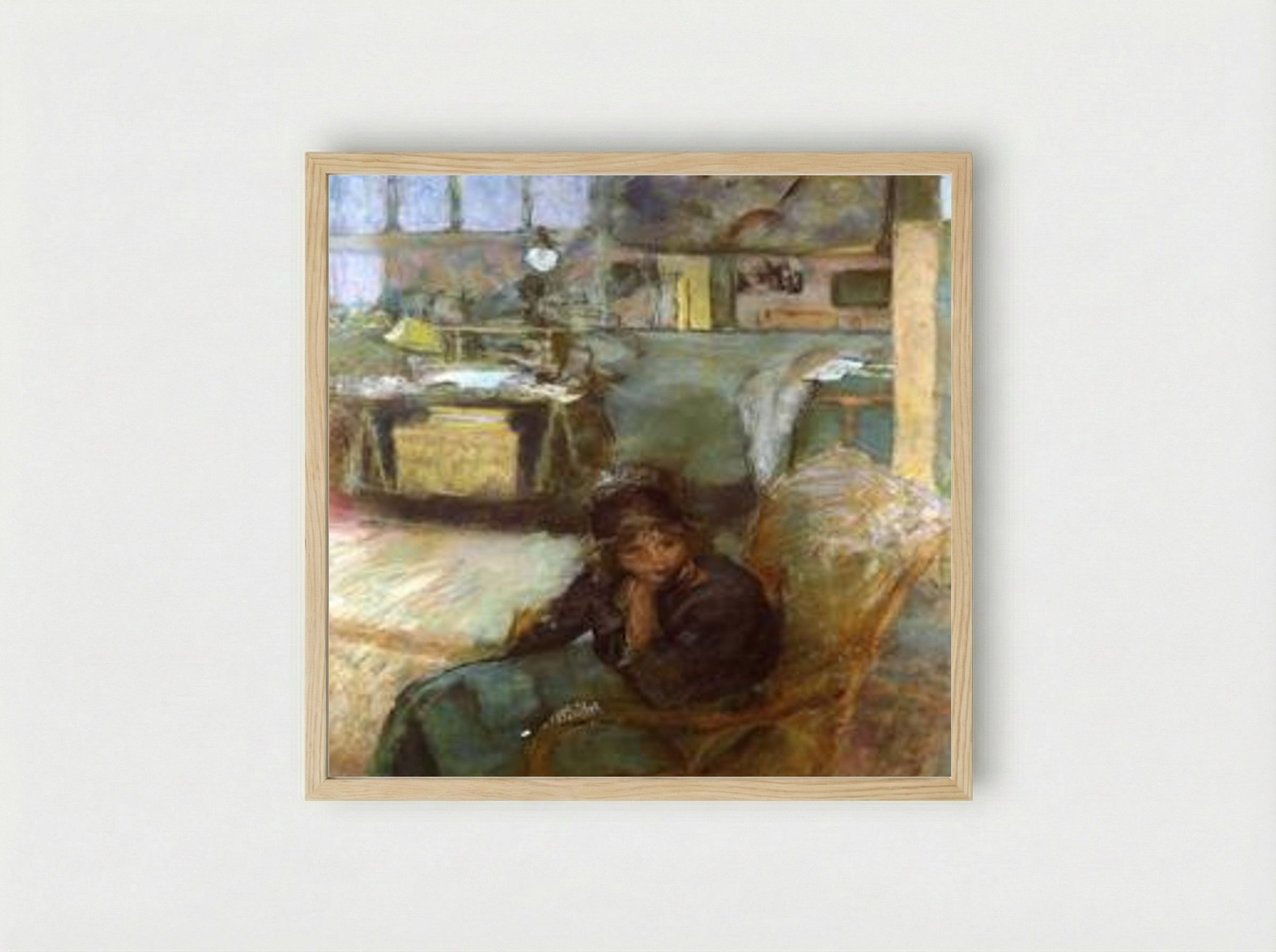 The Studio (Édouard Vuillard) - Édouard Vuillard - Framed Print Wood