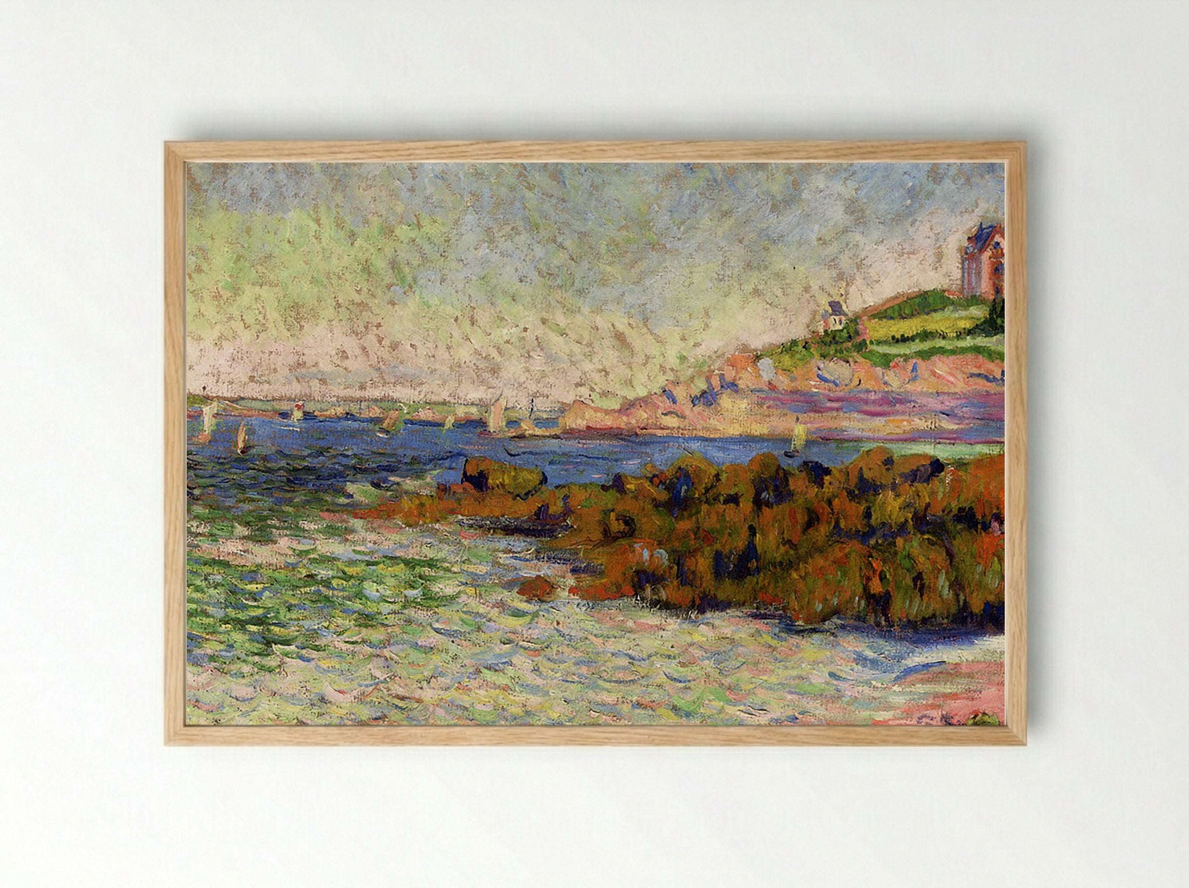 Saint-Briac, Le Balise du Cheval - Paul Signac - Framed Print Wood