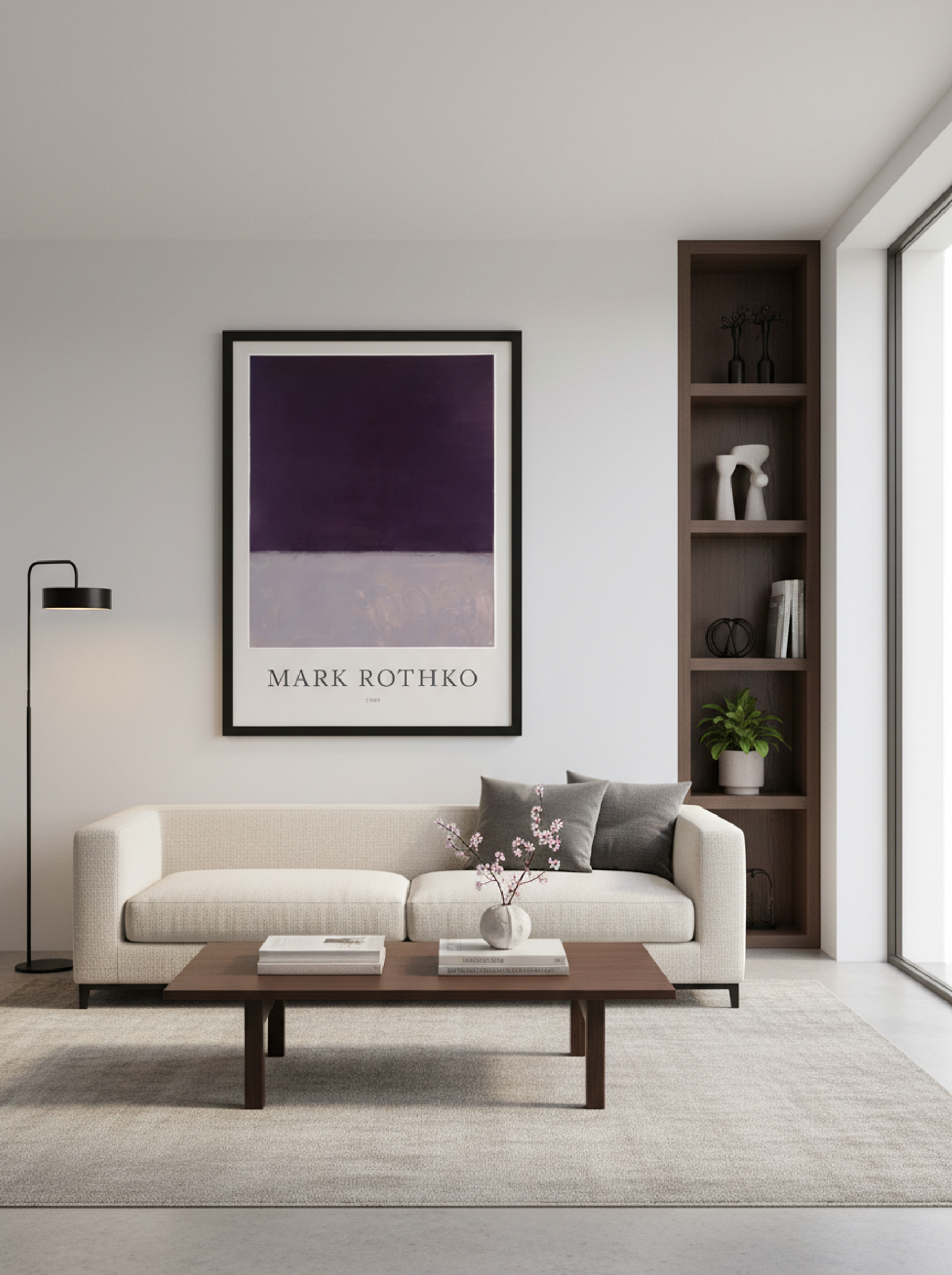 Untitled (Purple and Grey) - Mark Rothko - Lifestyle
