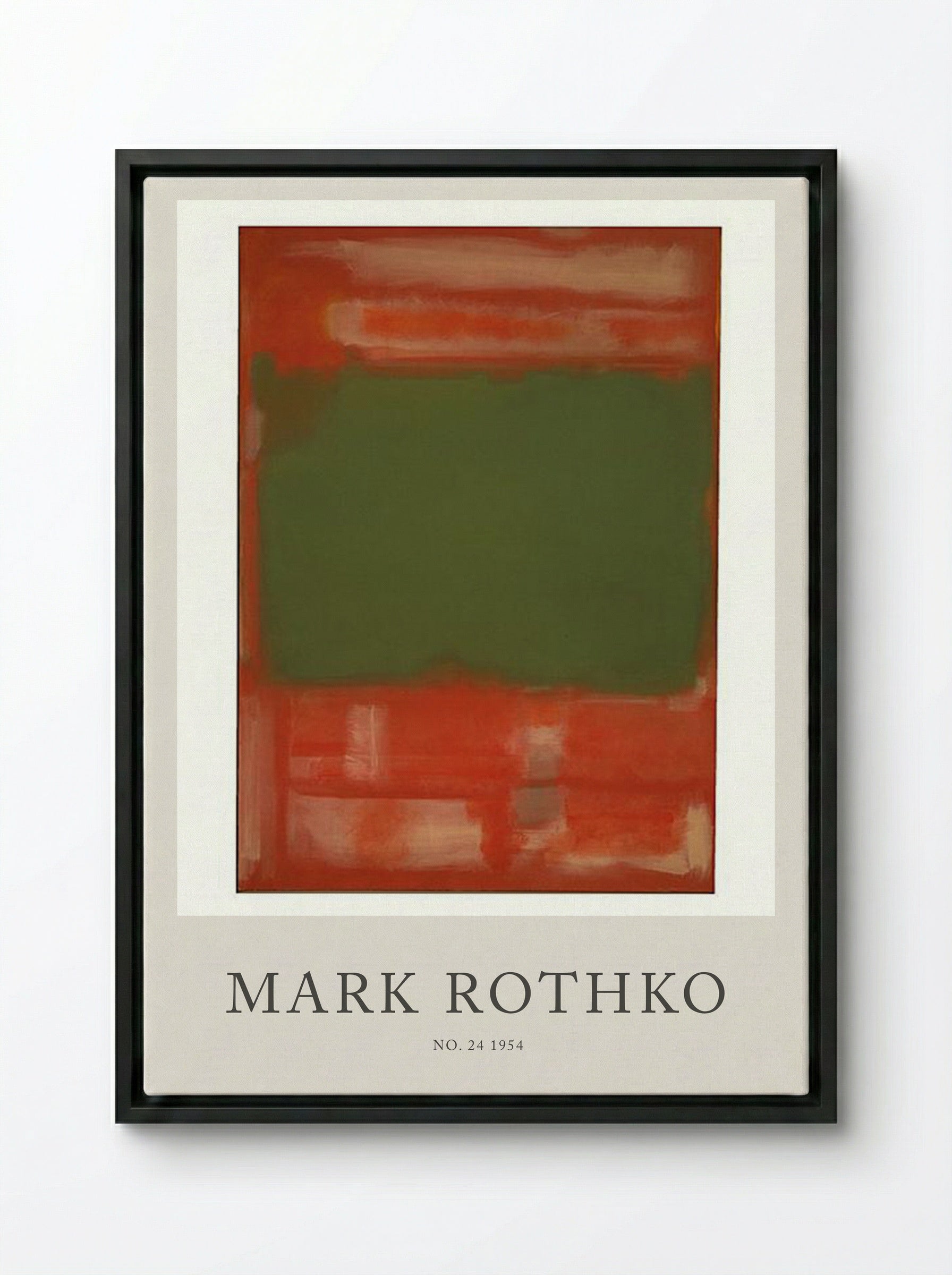 No. 24 - Mark Rothko - Framed Canvas Black