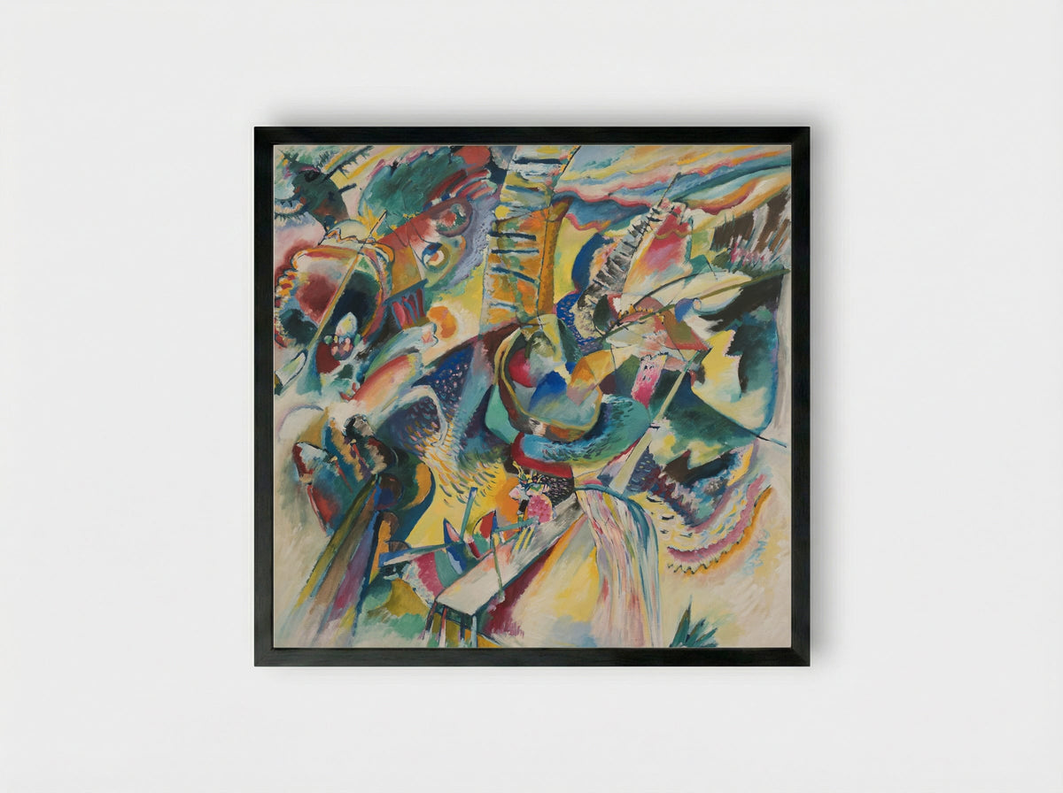 Improvisation Gorge - Wassily Kandinsky - Framed Print Black