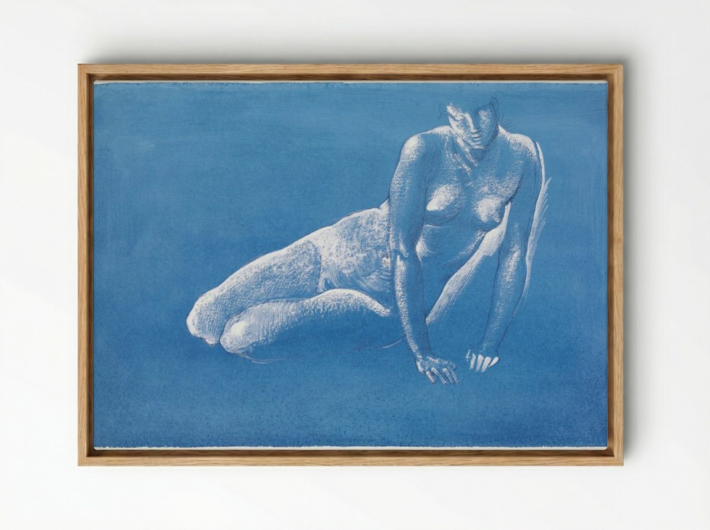 Study of Medusa for 'The Death of Medusa I' - Edward Burne-Jones - Framed Canvas Wood