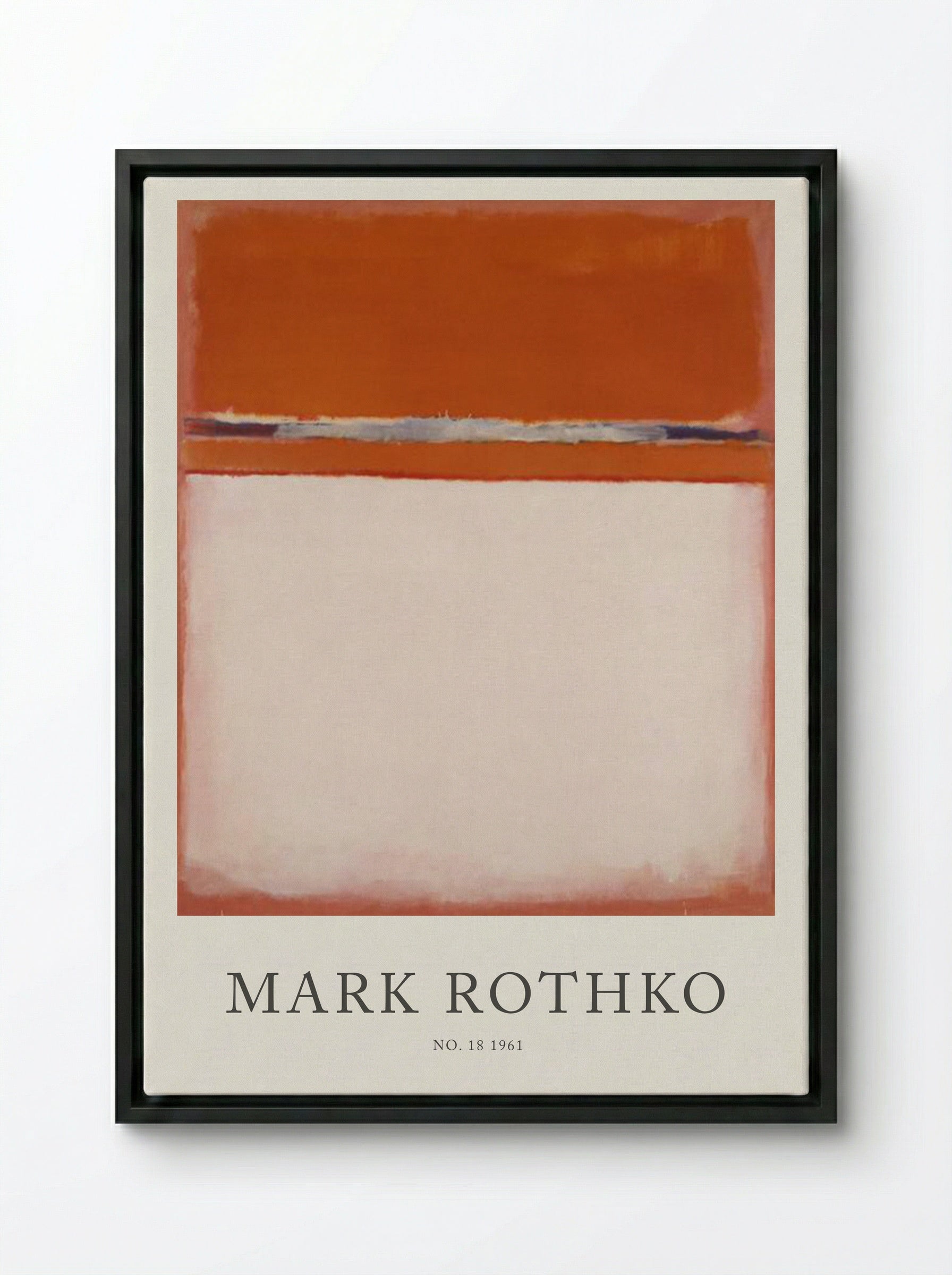 No. 18 - Mark Rothko - Framed Canvas Black