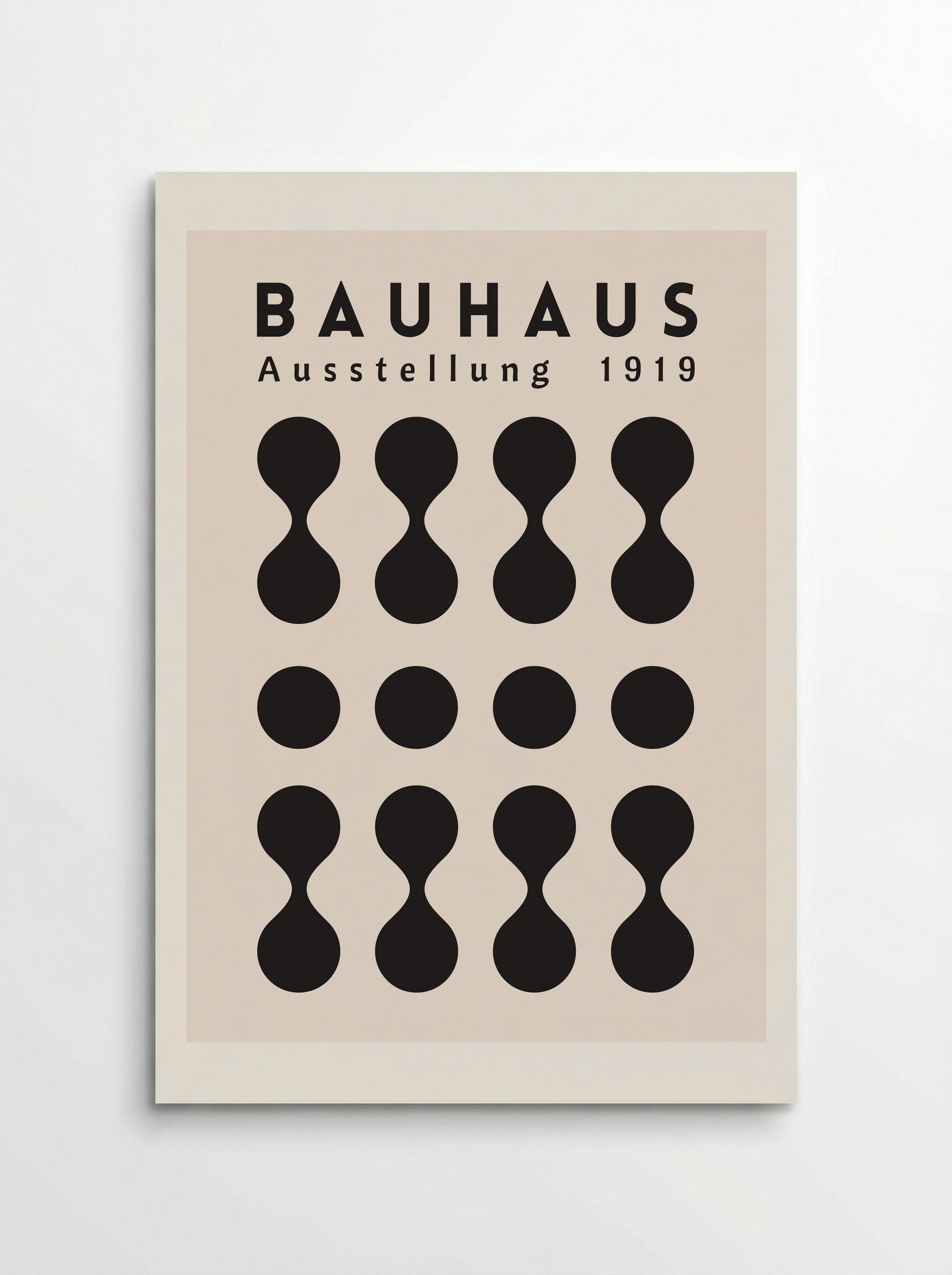 Bauhaus Hourglass Matrix – 1919 Exhibition - Poster