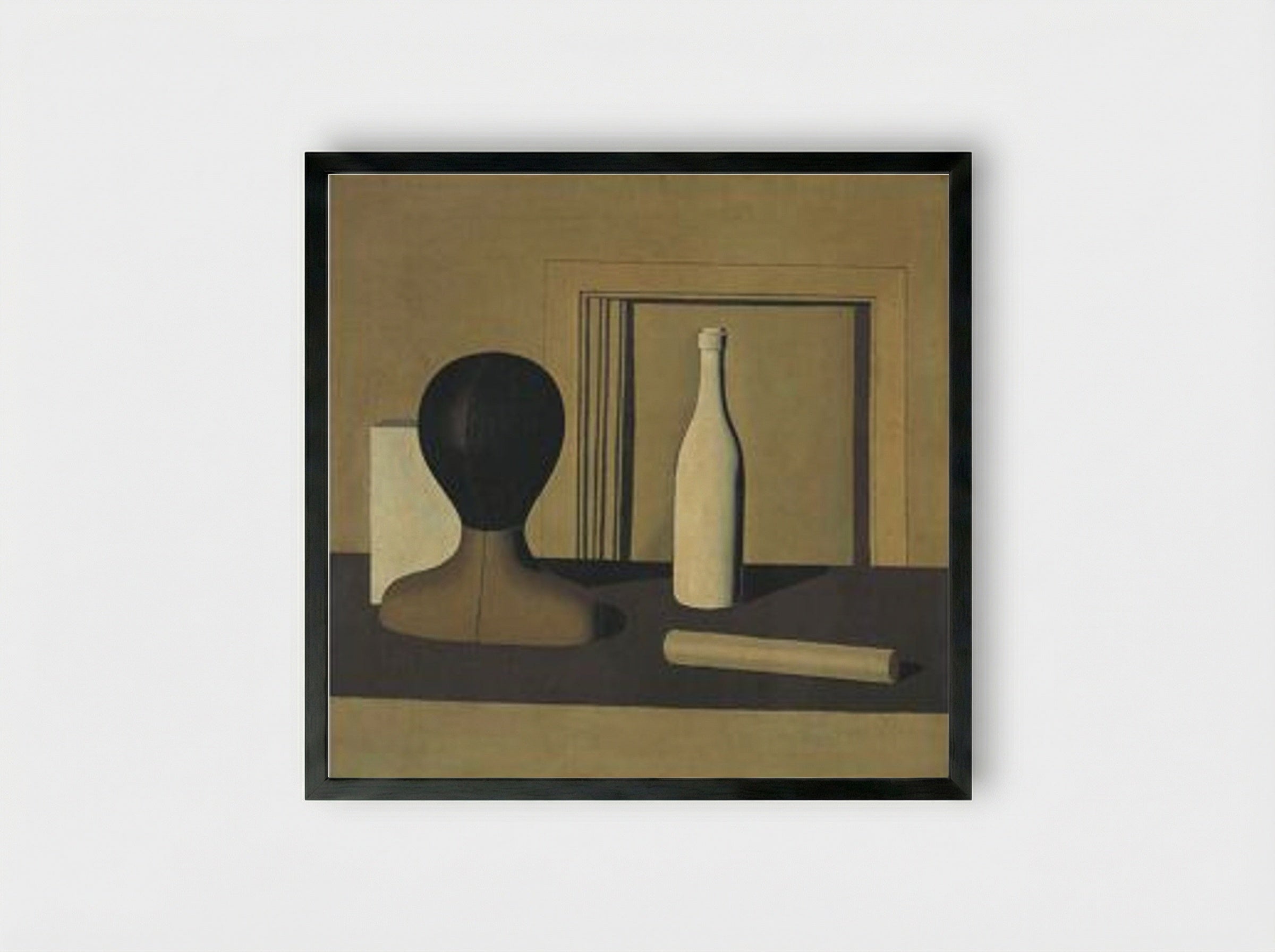 Metaphysical Still Life - Giorgio Morandi - Framed Print Black