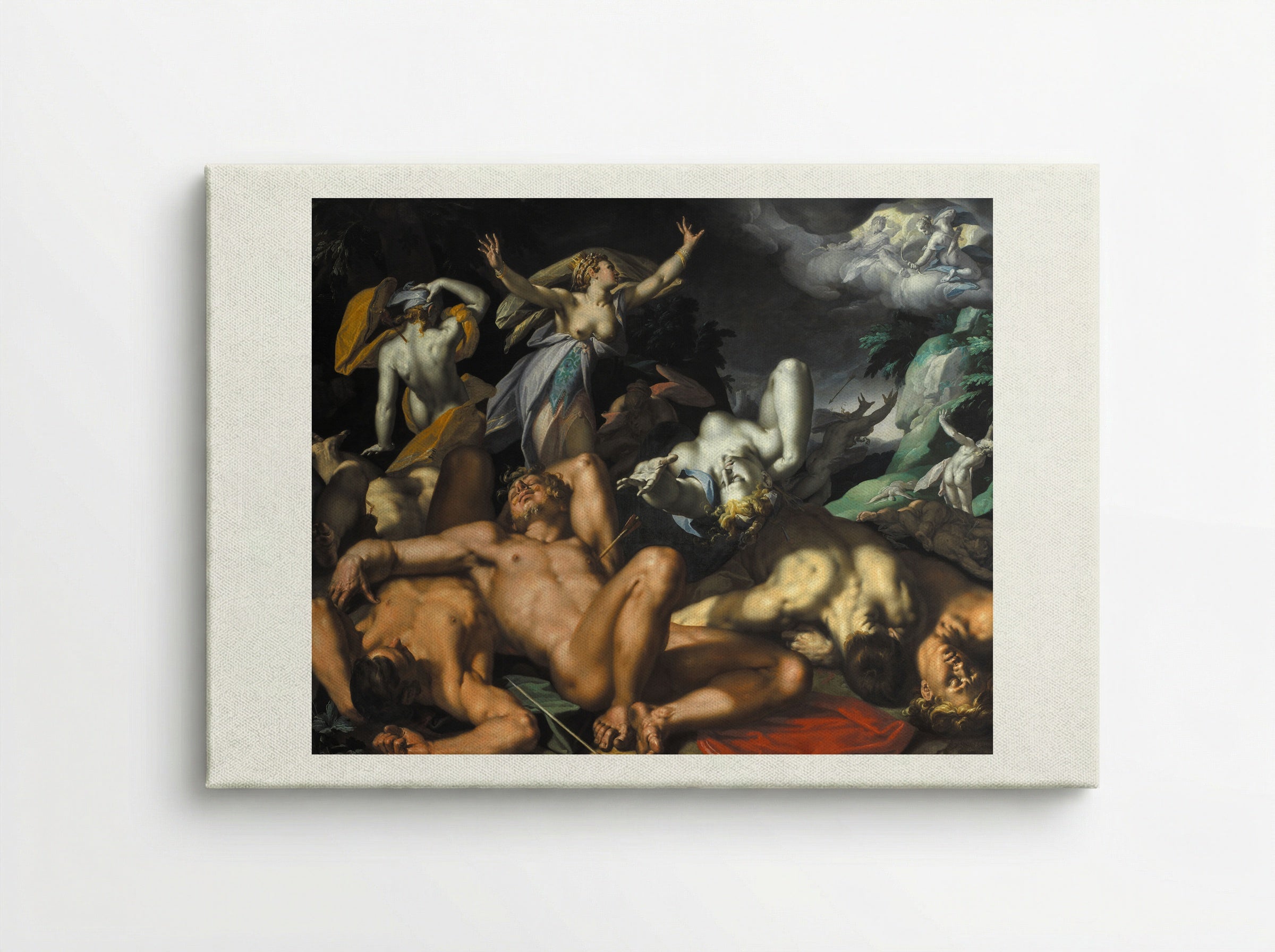 Apollo and Diana Punishing Niobe by Killing her Children - Abraham Bloemaert - Canvas