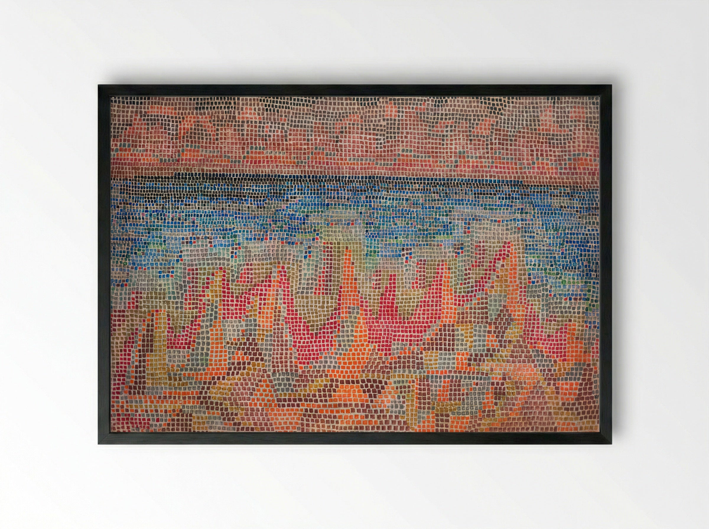 Klippen am Meer (Cliffs by the Sea) - Paul Klee - Framed Print Black