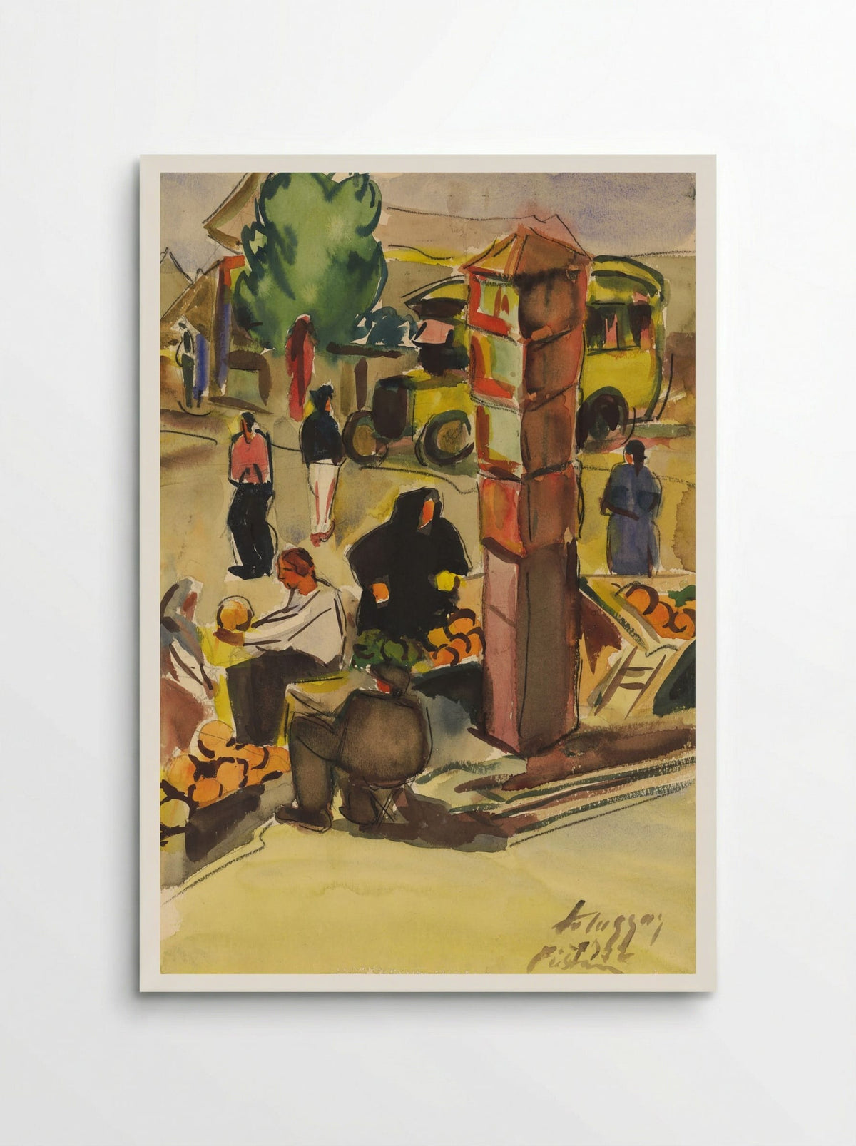 In a Market - Zolo Palugyay - Poster