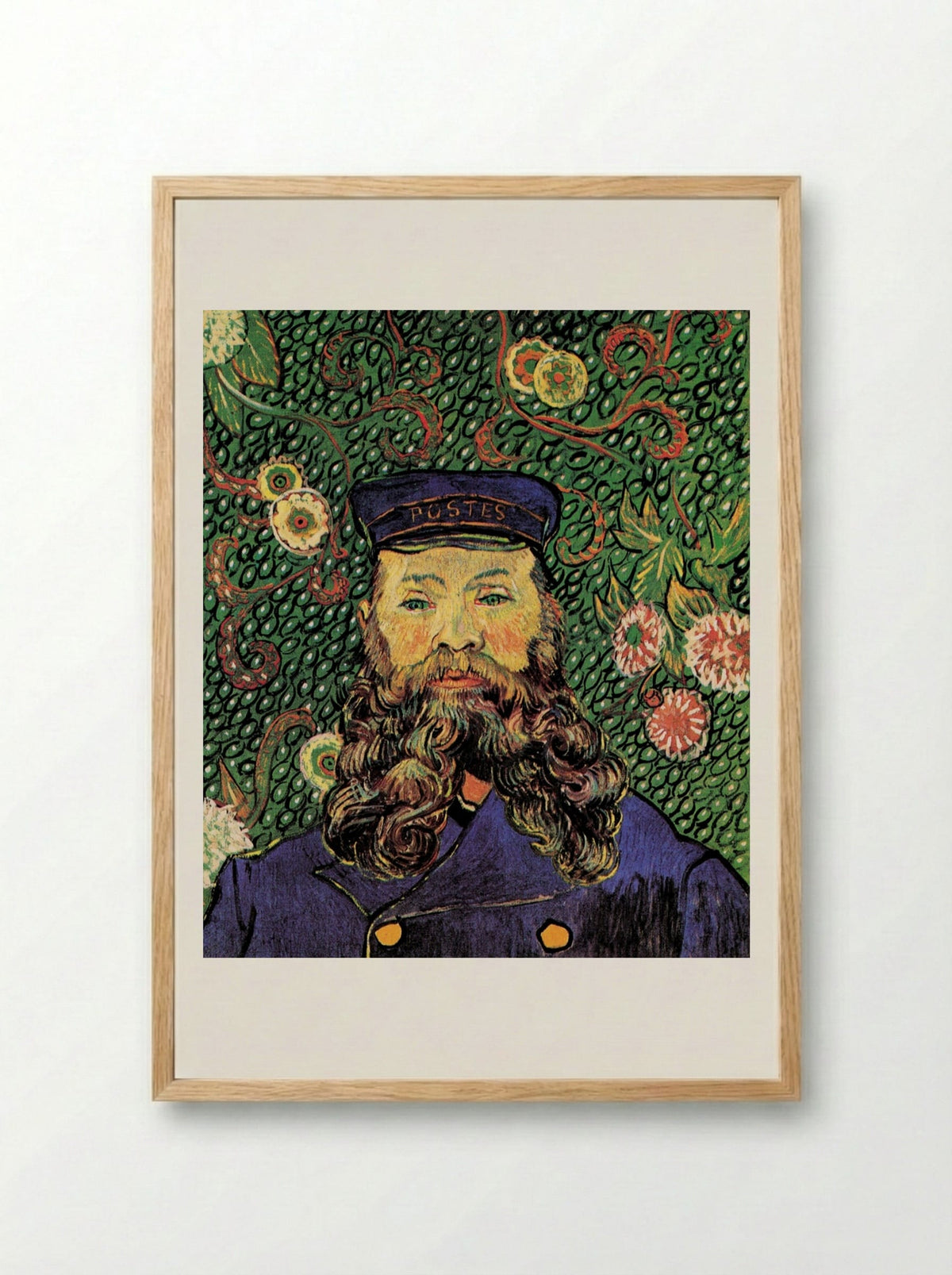 Portrait of Joseph Roulin - Vincent van Gogh - Framed Print Wood
