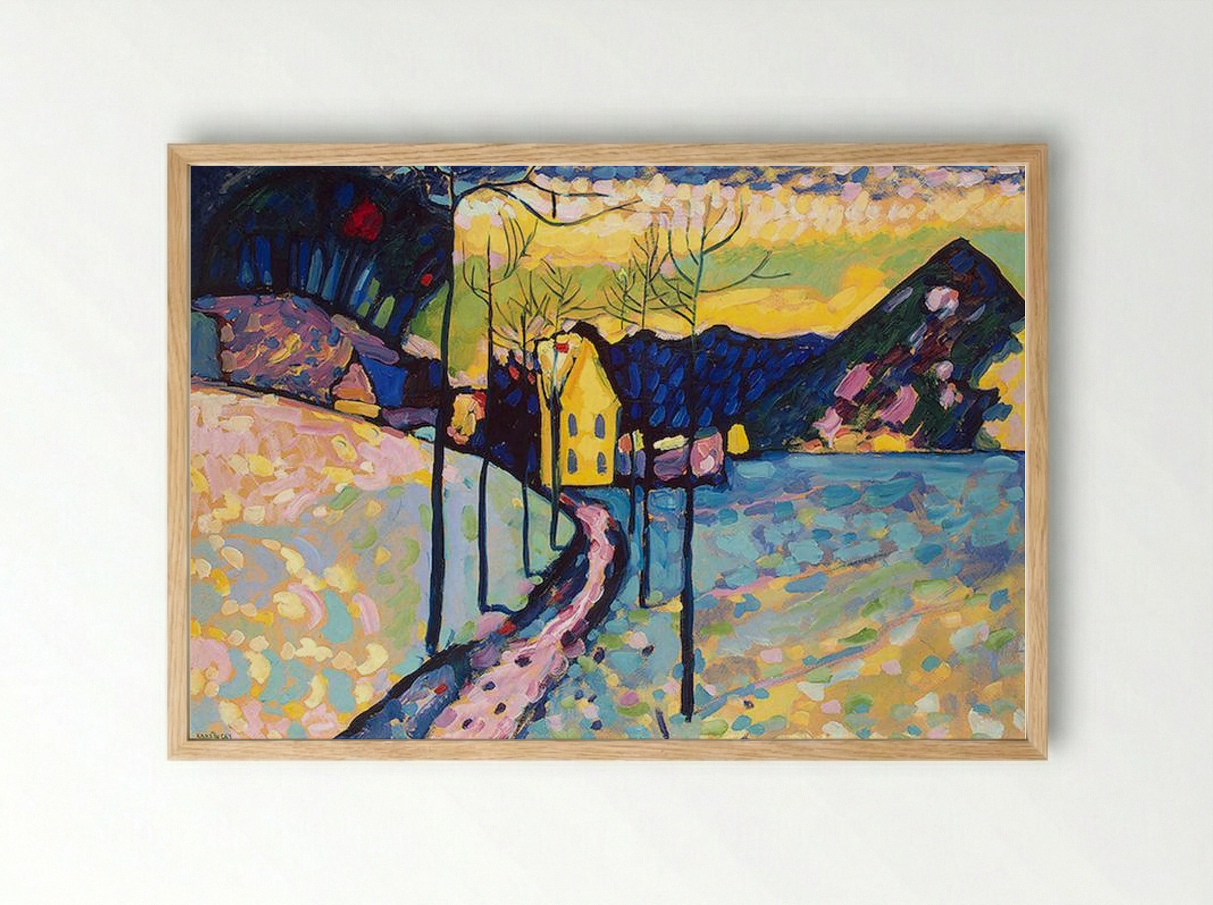 Winter Landscape - Wassily Kandinsky - Framed Print Wood