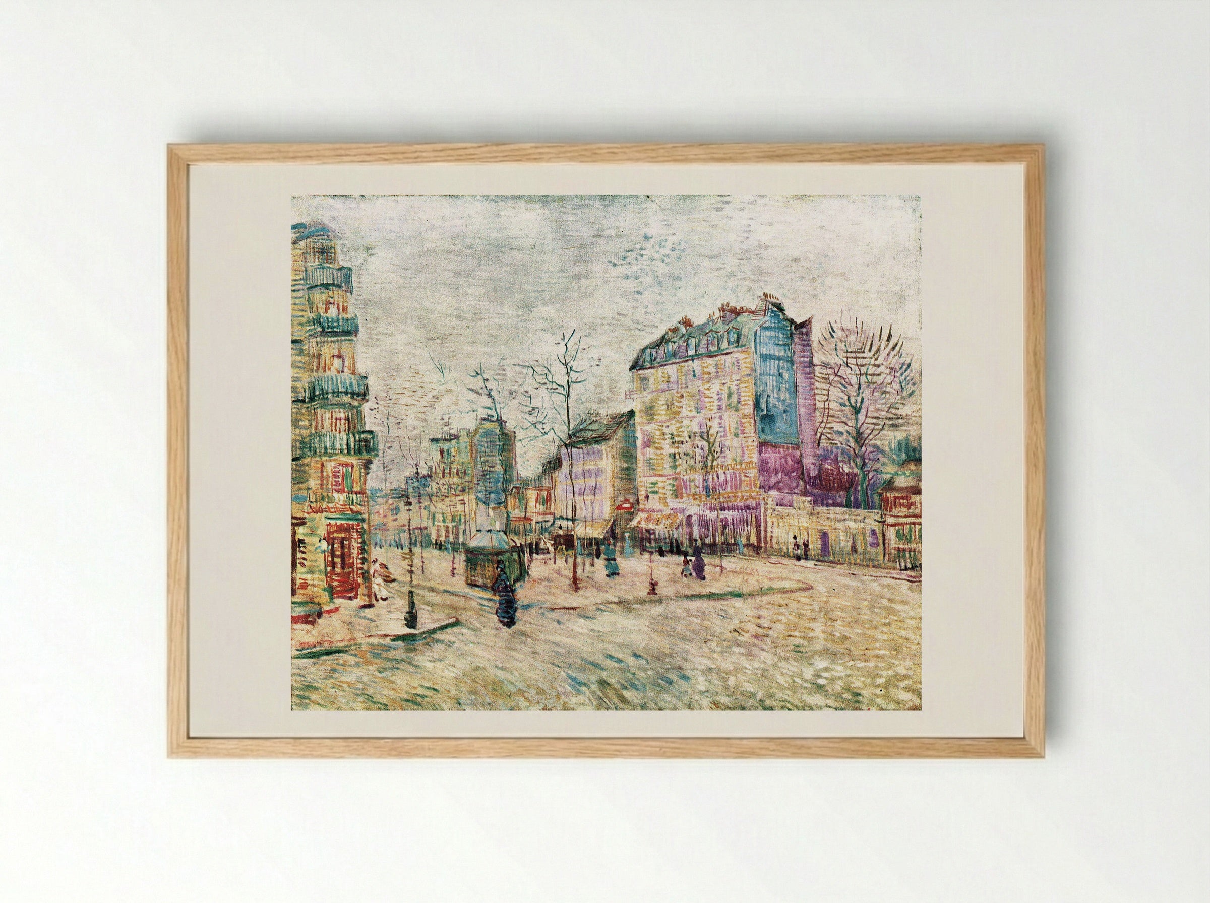 Boulevard de Clichy - Vincent van Gogh - Framed Print Wood