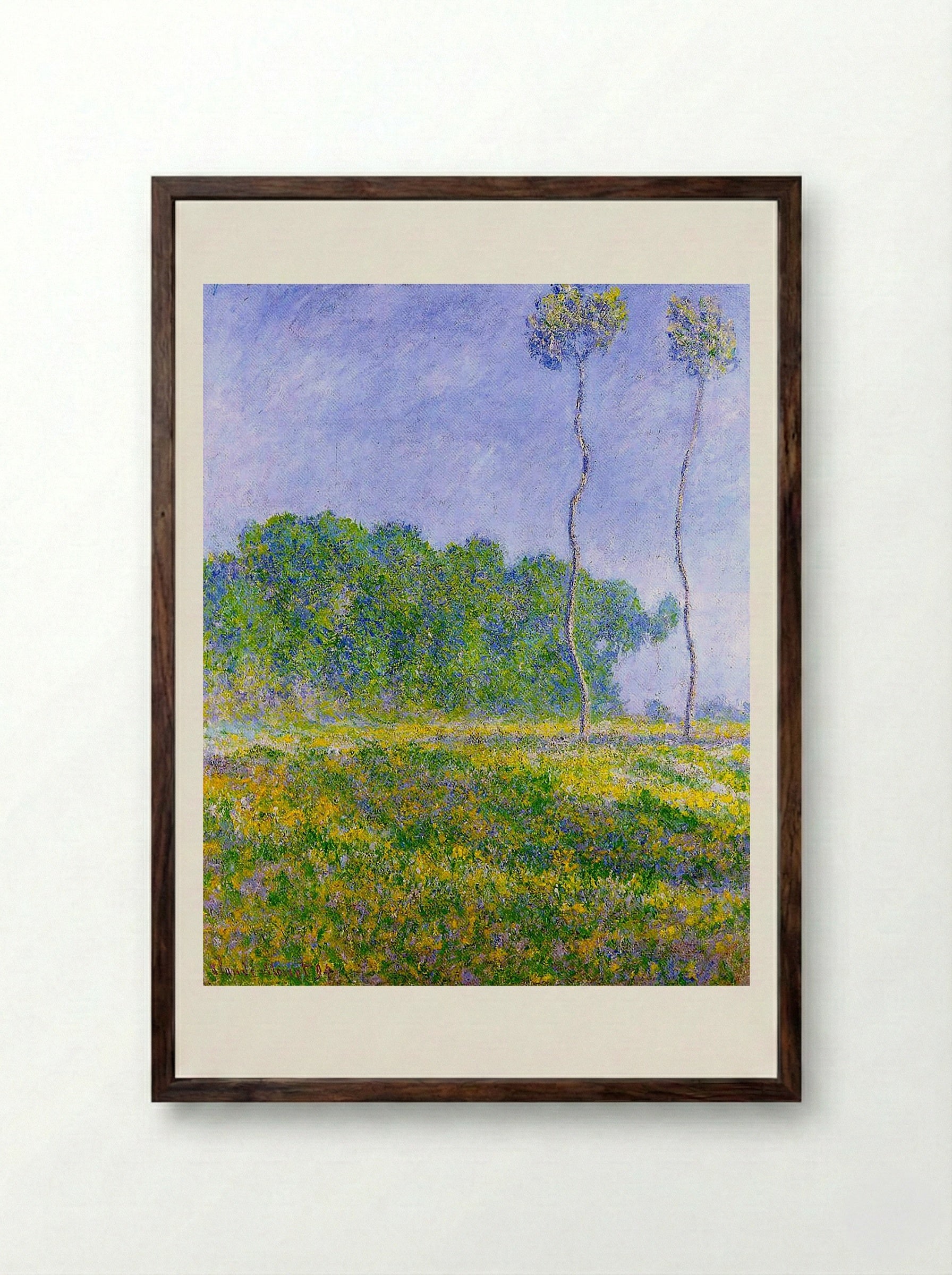 Spring Landscape - Armand Guillaumin - Framed Print Dark Wood
