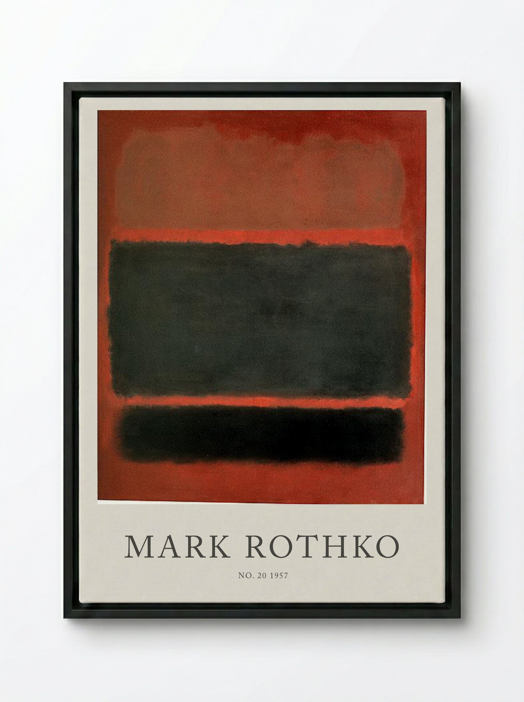 No. 20 - Mark Rothko - Framed Canvas Black
