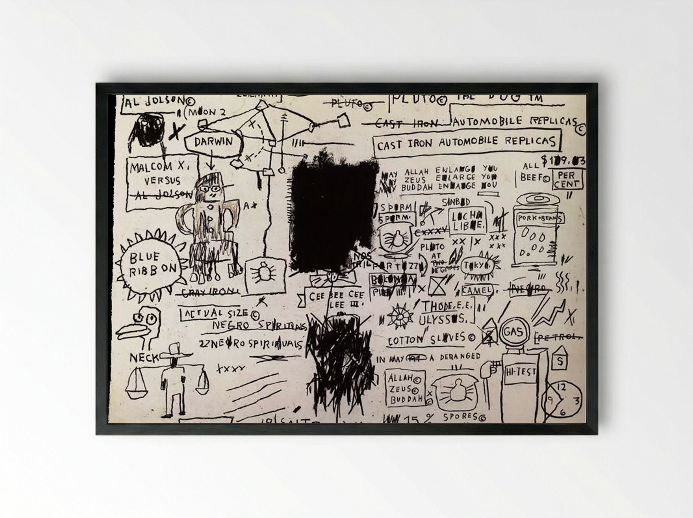 Replicas - Jean-Michel Basquiat - Framed Print Black