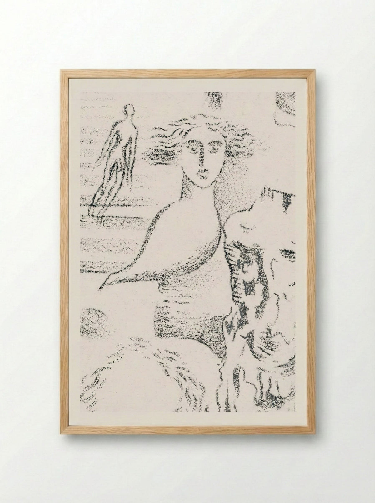 Design for Urne Buriall – Ghosts - Paul Nash - Framed Print Wood