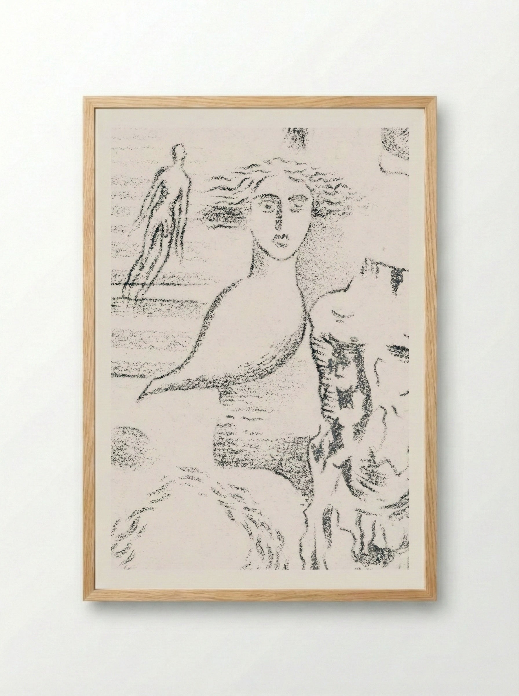 Design for Urne Buriall – Ghosts - Paul Nash - Framed Print Wood