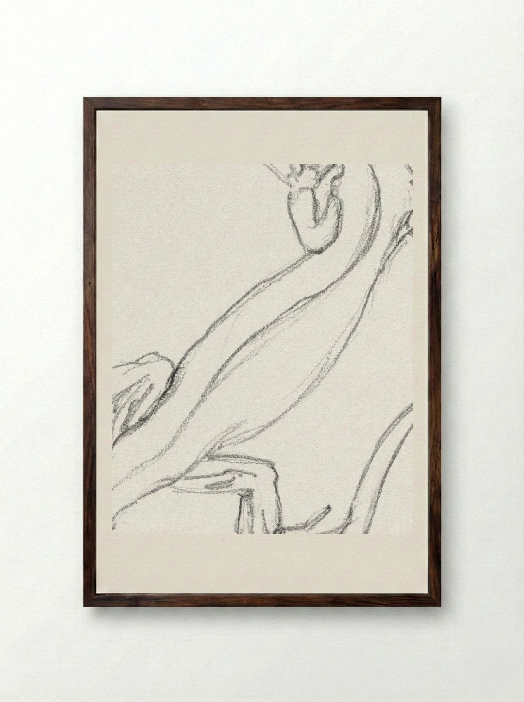 Lizard - Julie de Graag - Framed Print Dark Wood