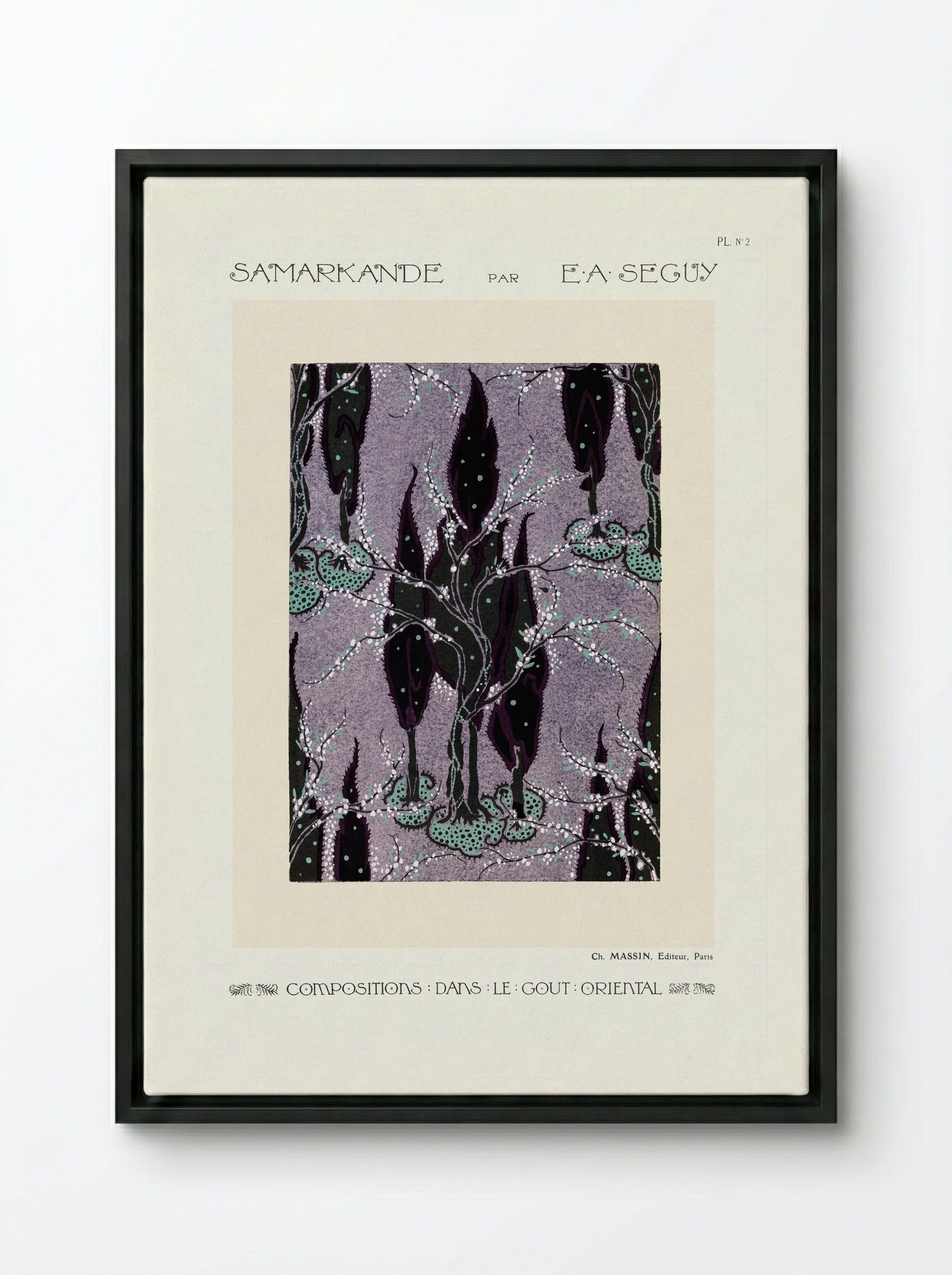 Samarkande, Plate No. 2 - Émile-Allain Séguy - Framed Canvas Black