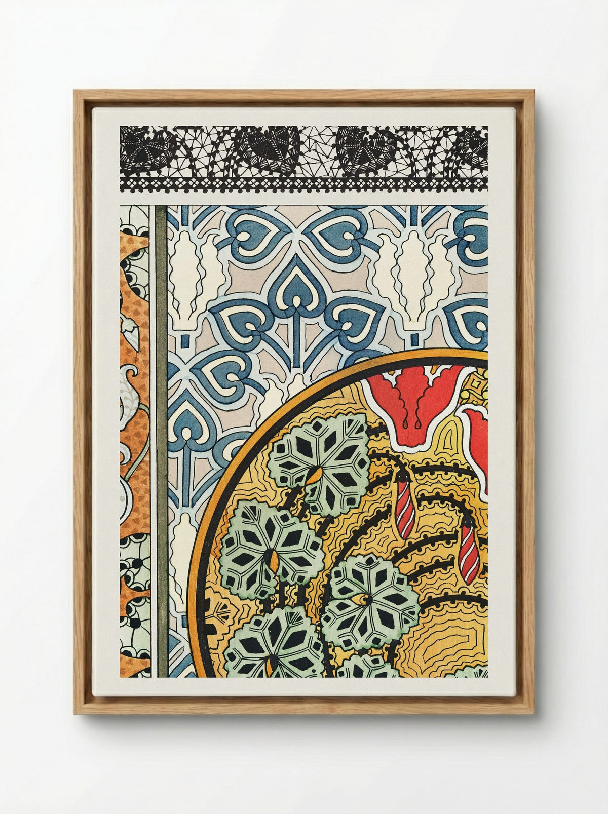 Cyclamen, Plate 23 from La Plante et ses Applications ornementales - Maurice Pillard Verneuil - Framed Canvas Wood