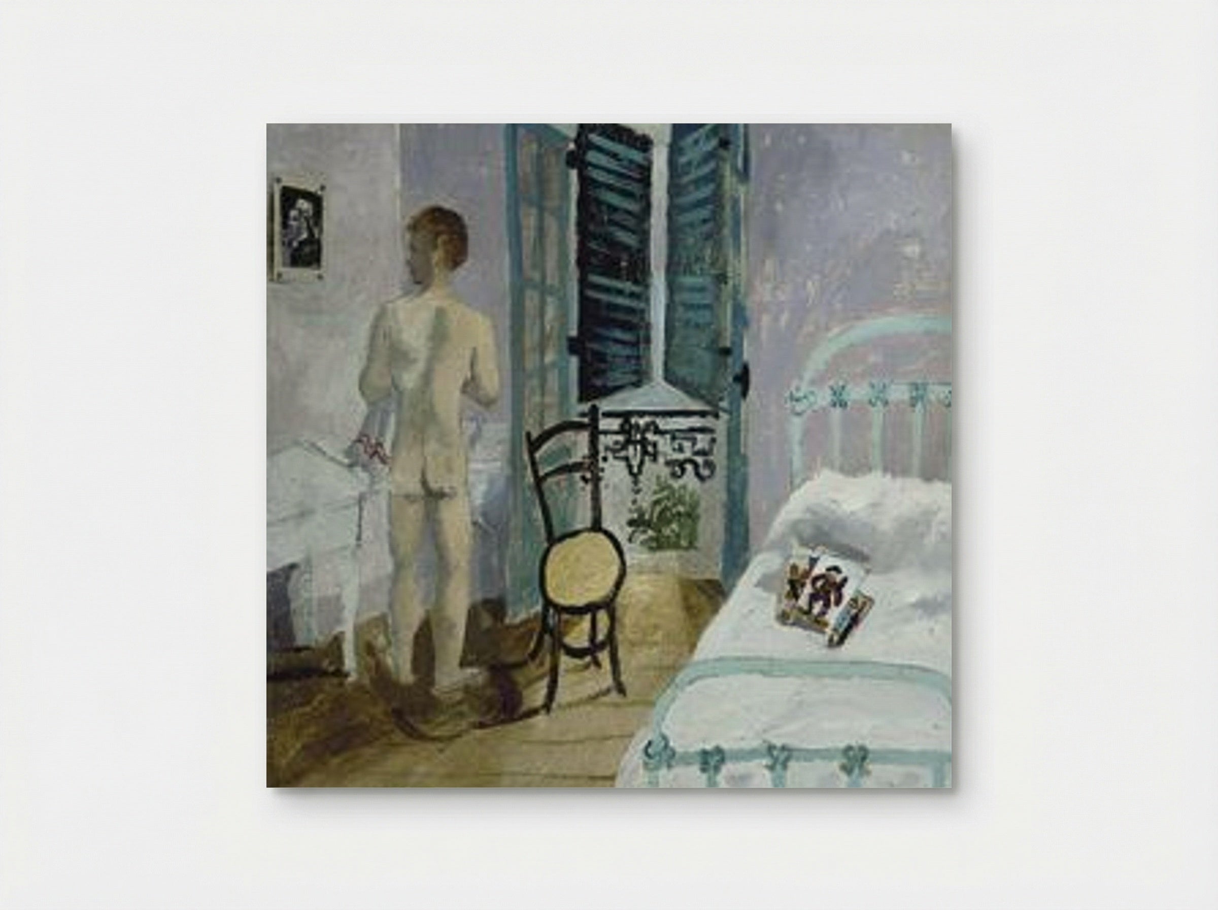 Nude in a Bedroom, Portrait of Fr. Francis Rose - Christopher Wood - Poster