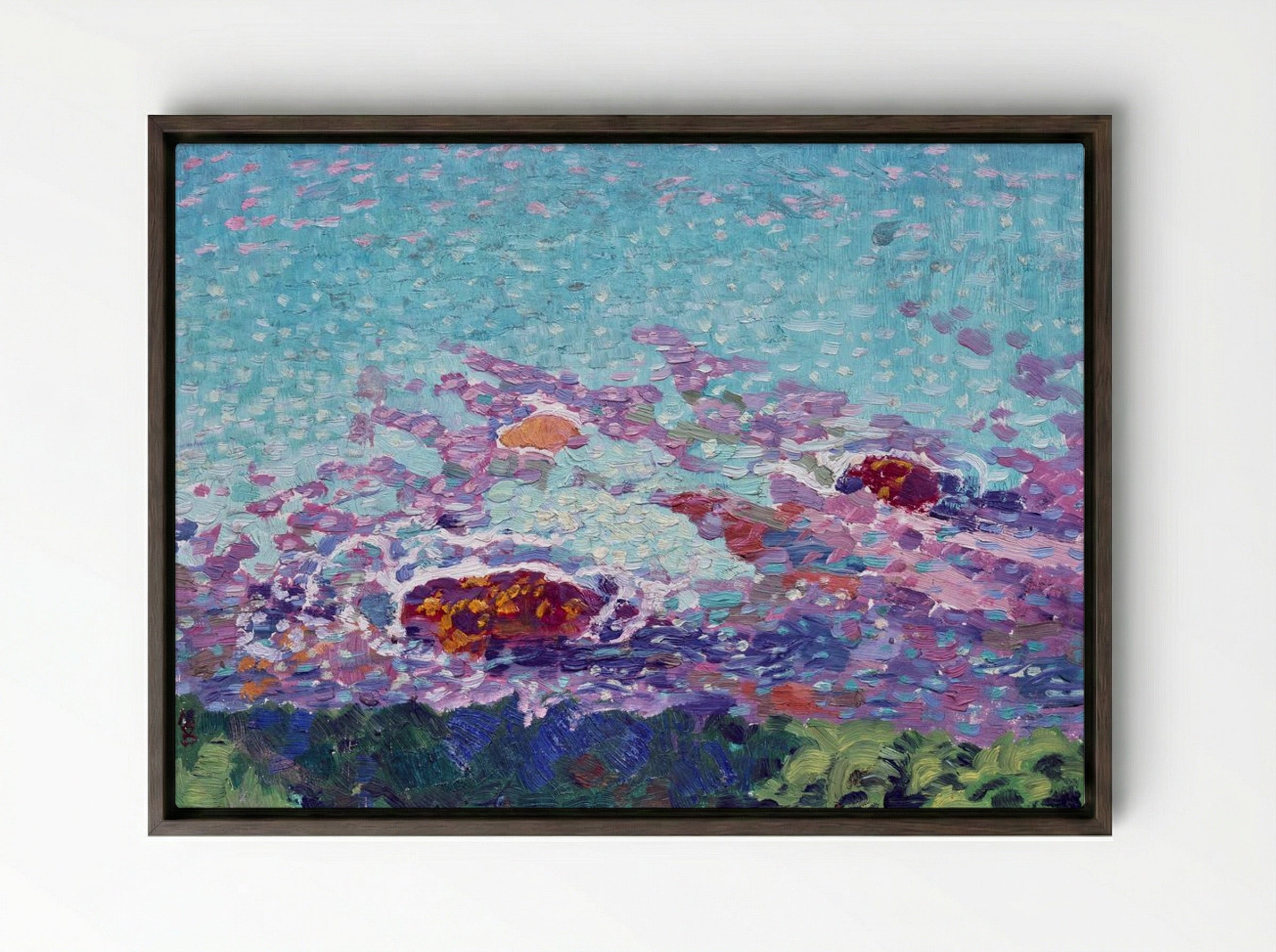 Ocean Coast - Maurice Denis - Framed Canvas Dark Wood