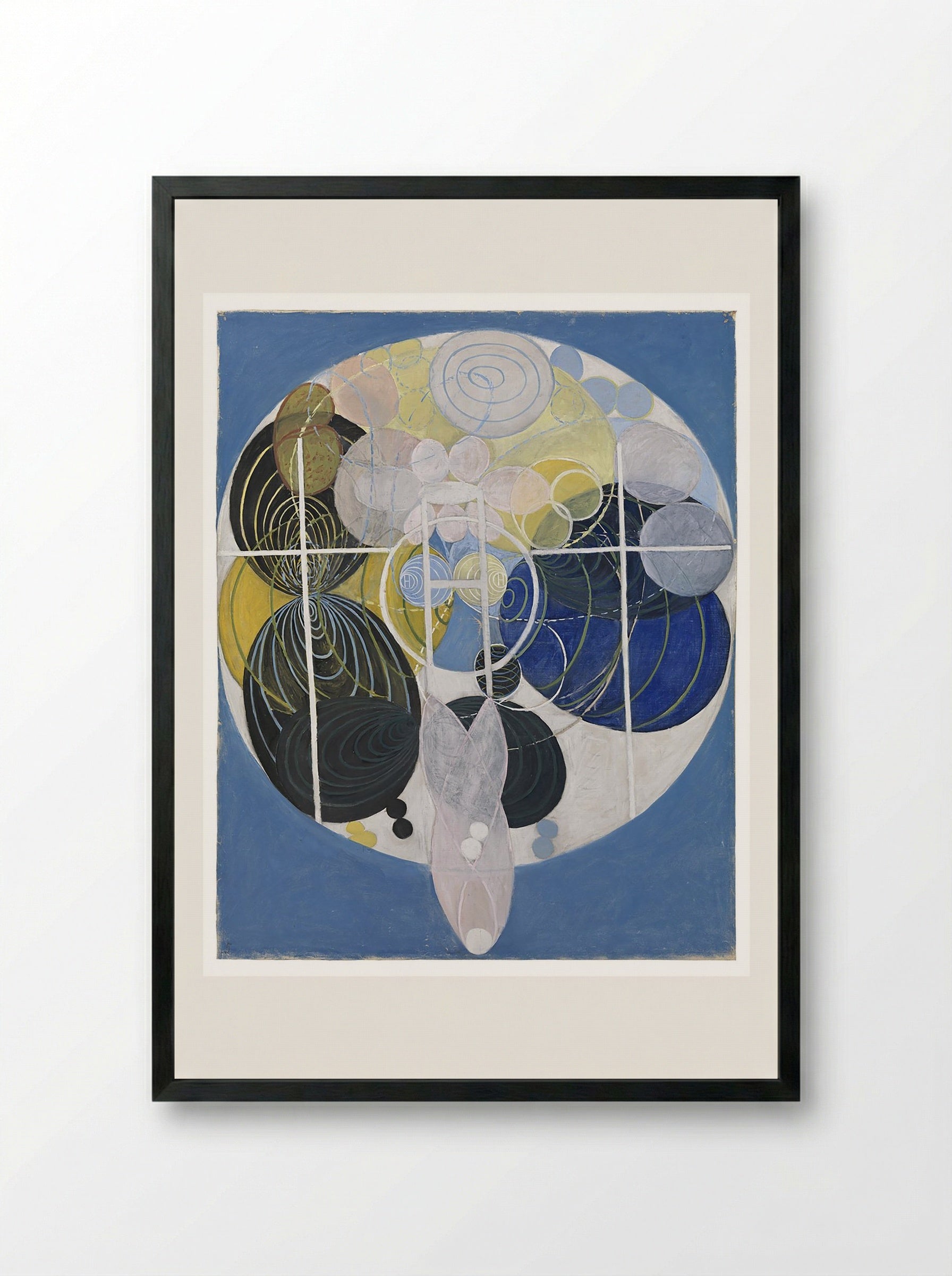 The Large Figure Paintings, No. 5 - Hilma af Klint - Framed Print Black