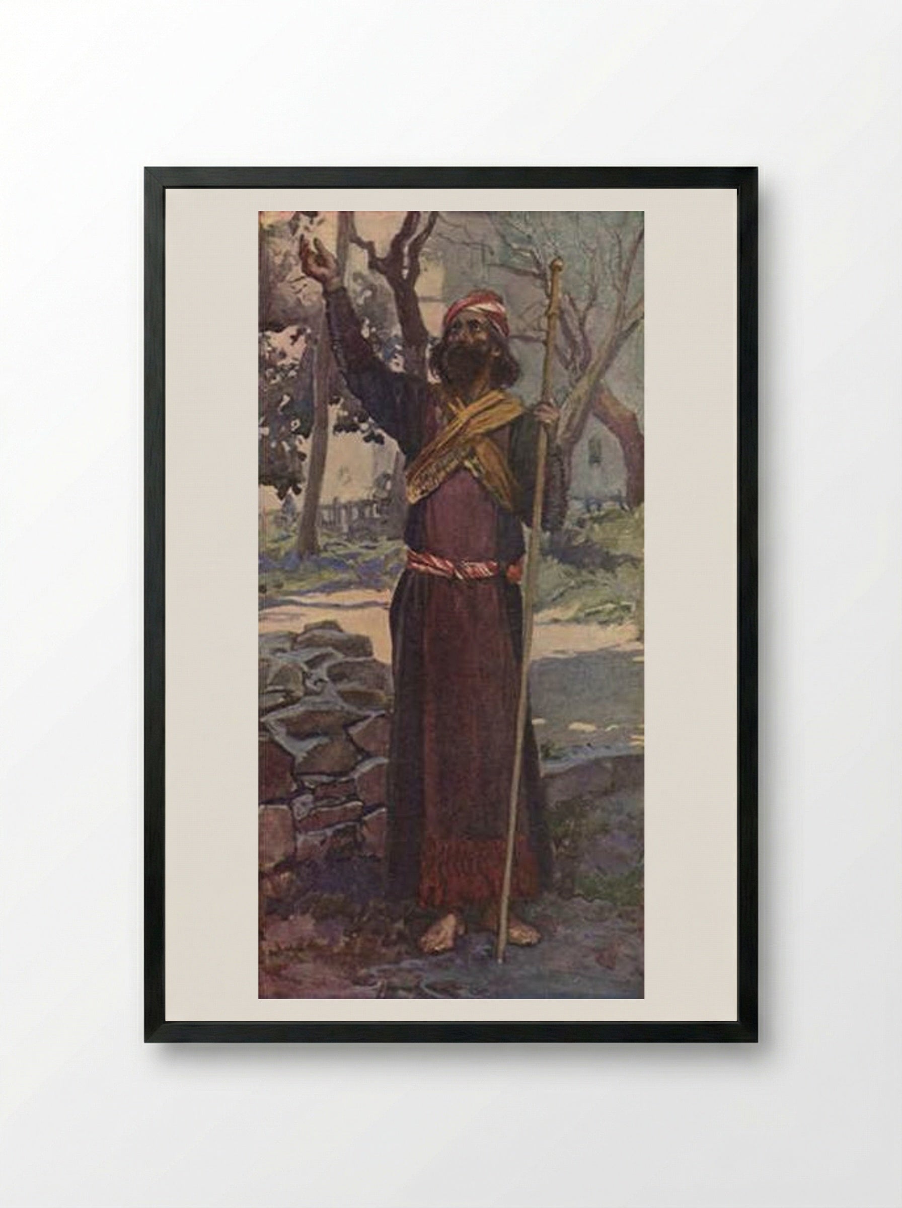 The Prophet Zechariah - James Tissot - Framed Print Black