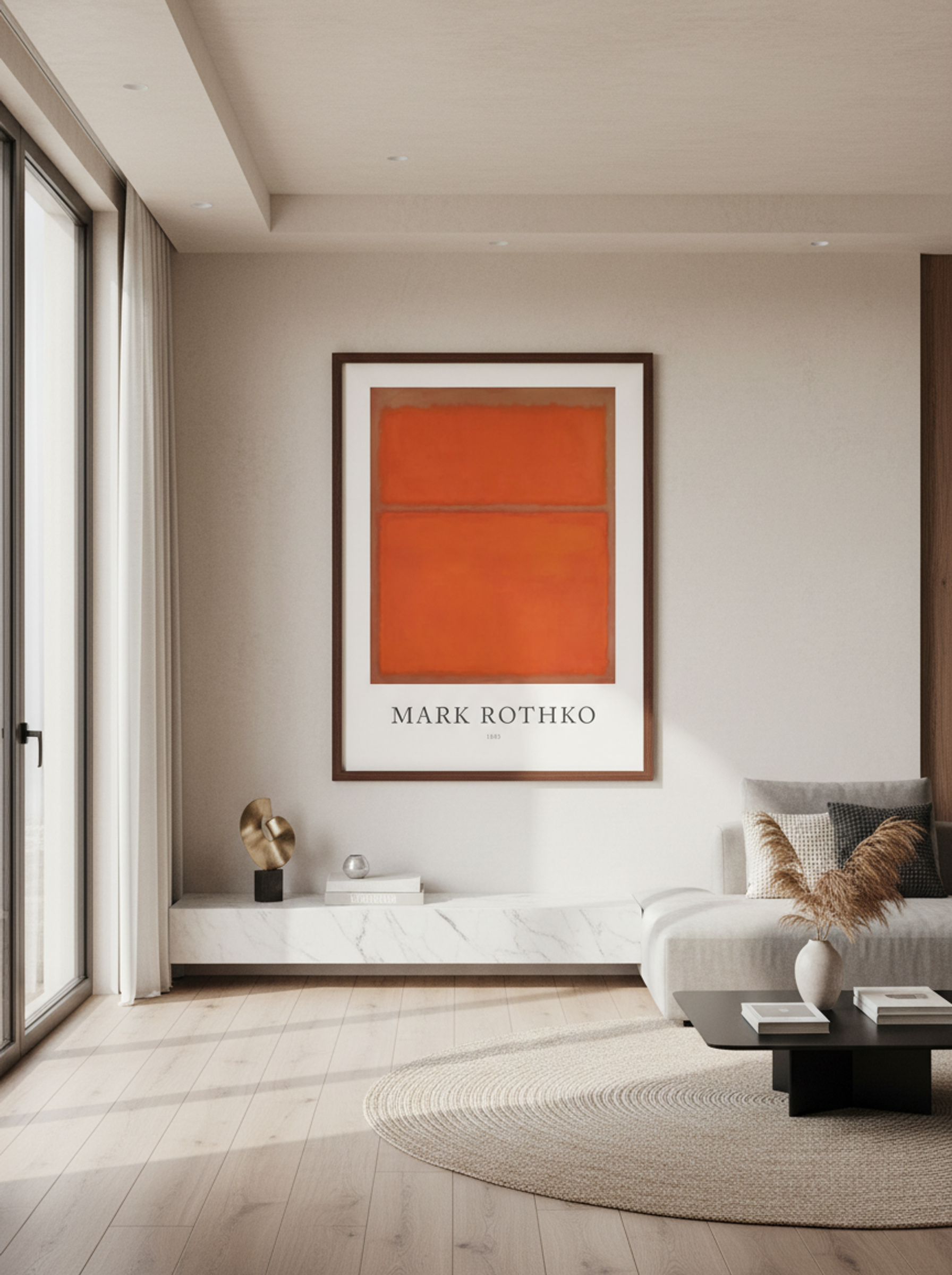 Untitled (Orange and Brown) - Mark Rothko - Lifestyle