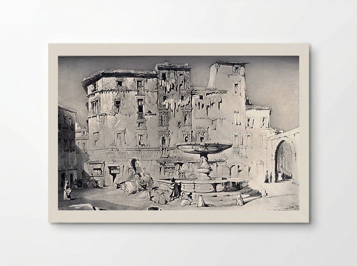 Piazza Santa Maria del Pianto, Rome - Fine Art Print - Poster